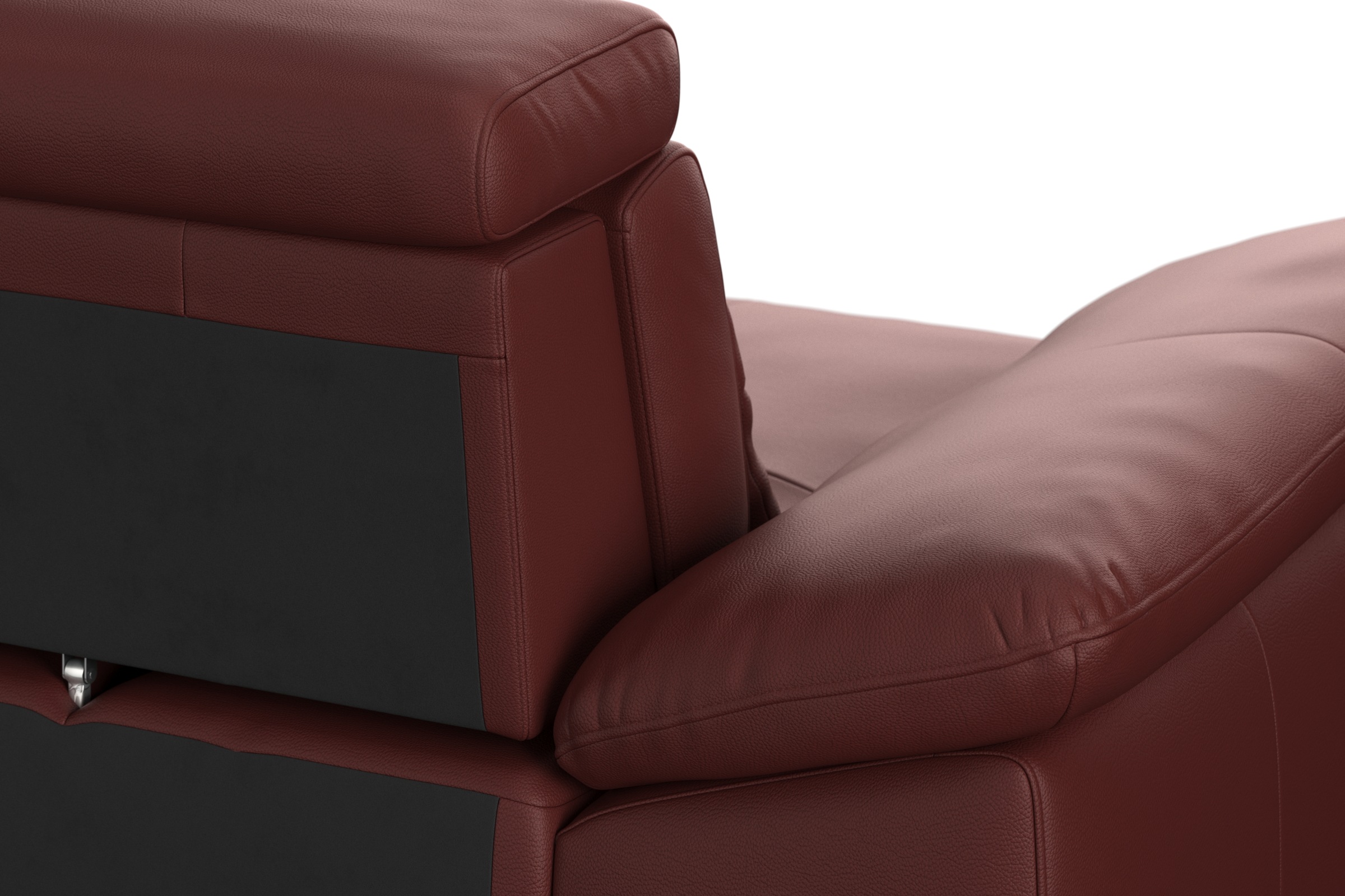 sit&more Ecksofa »Cabrio L-Form, mit Sitztiefenverstellung, Arm- und Kopfteilverstellung«, 2 Nierenkissen, Federkern, optional Bettfunktion und Stauraum