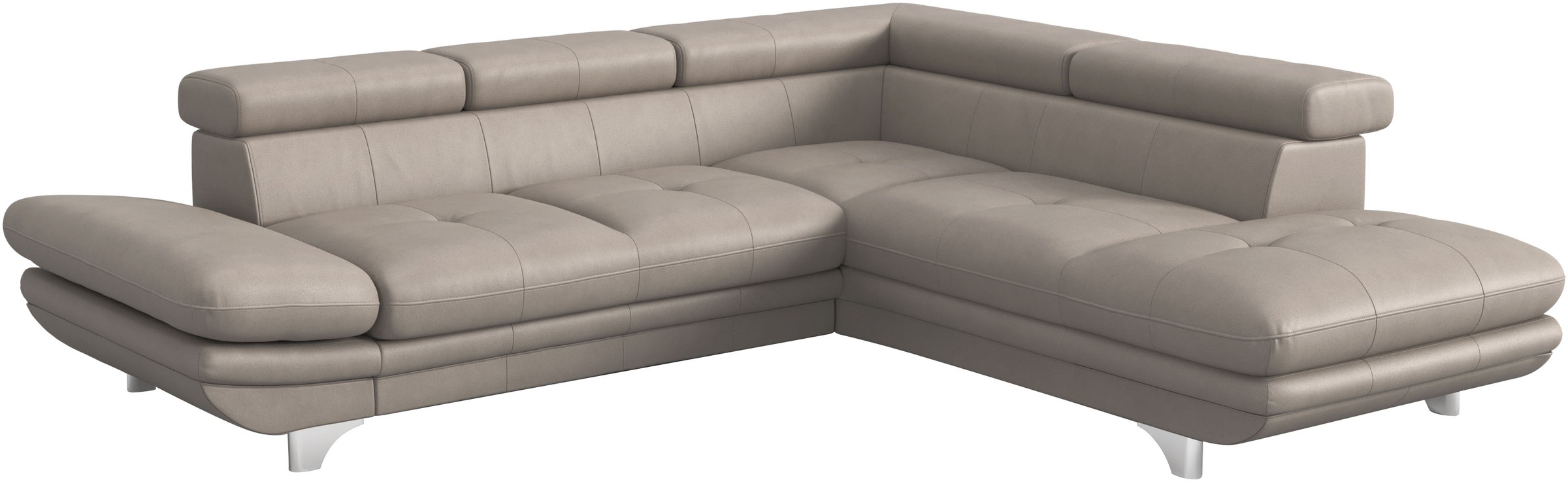 COTTA Ecksofa »Enterprise L-Form«, mit Arm- & Kopfteilverstellung, wahlweise mit Bettfunktion