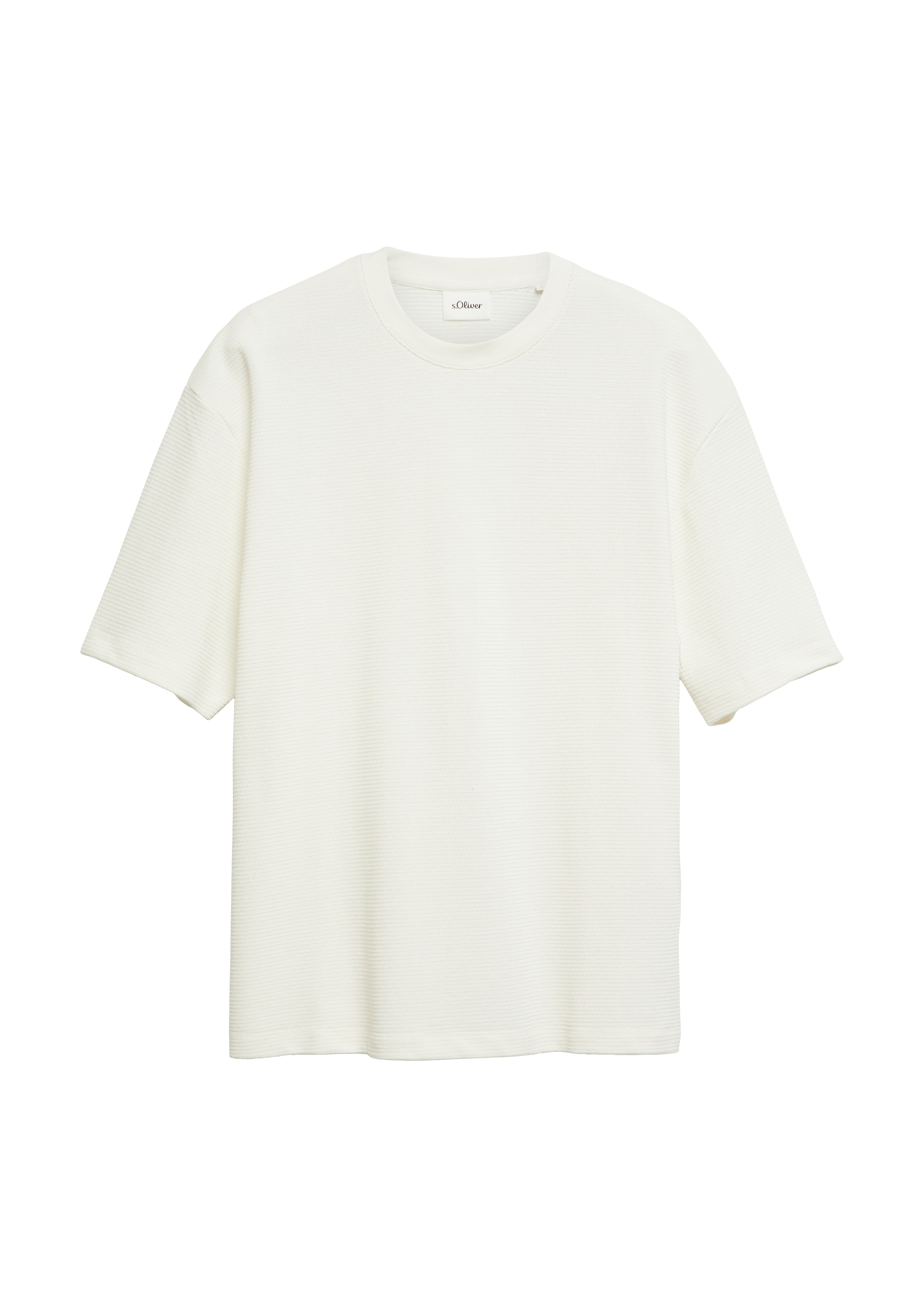 s.Oliver Kurzarmshirt Sommershirt in Struktur-Optik
