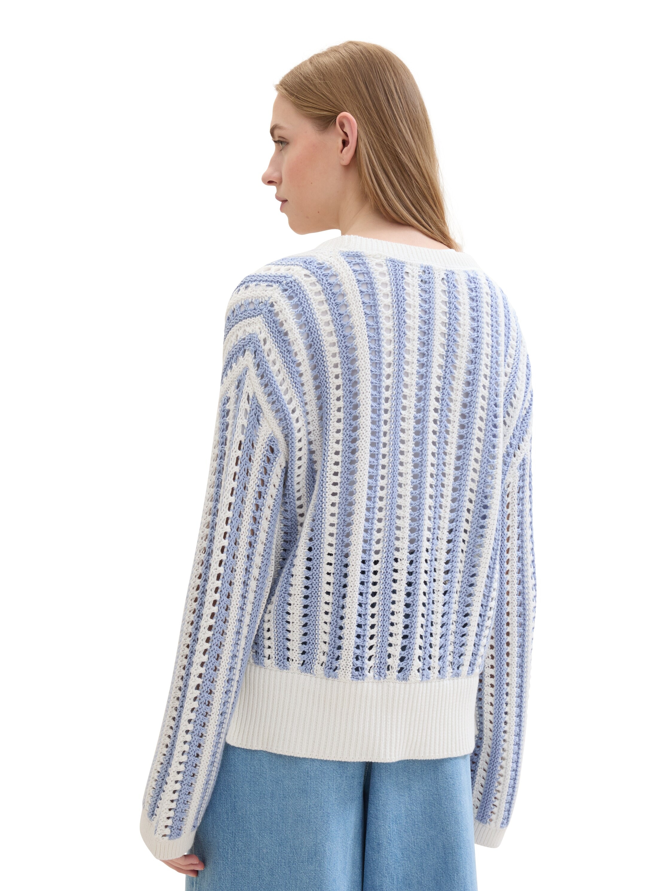 TOM TAILOR Denim Cardigan, aus Strick und mit Knopfleiste