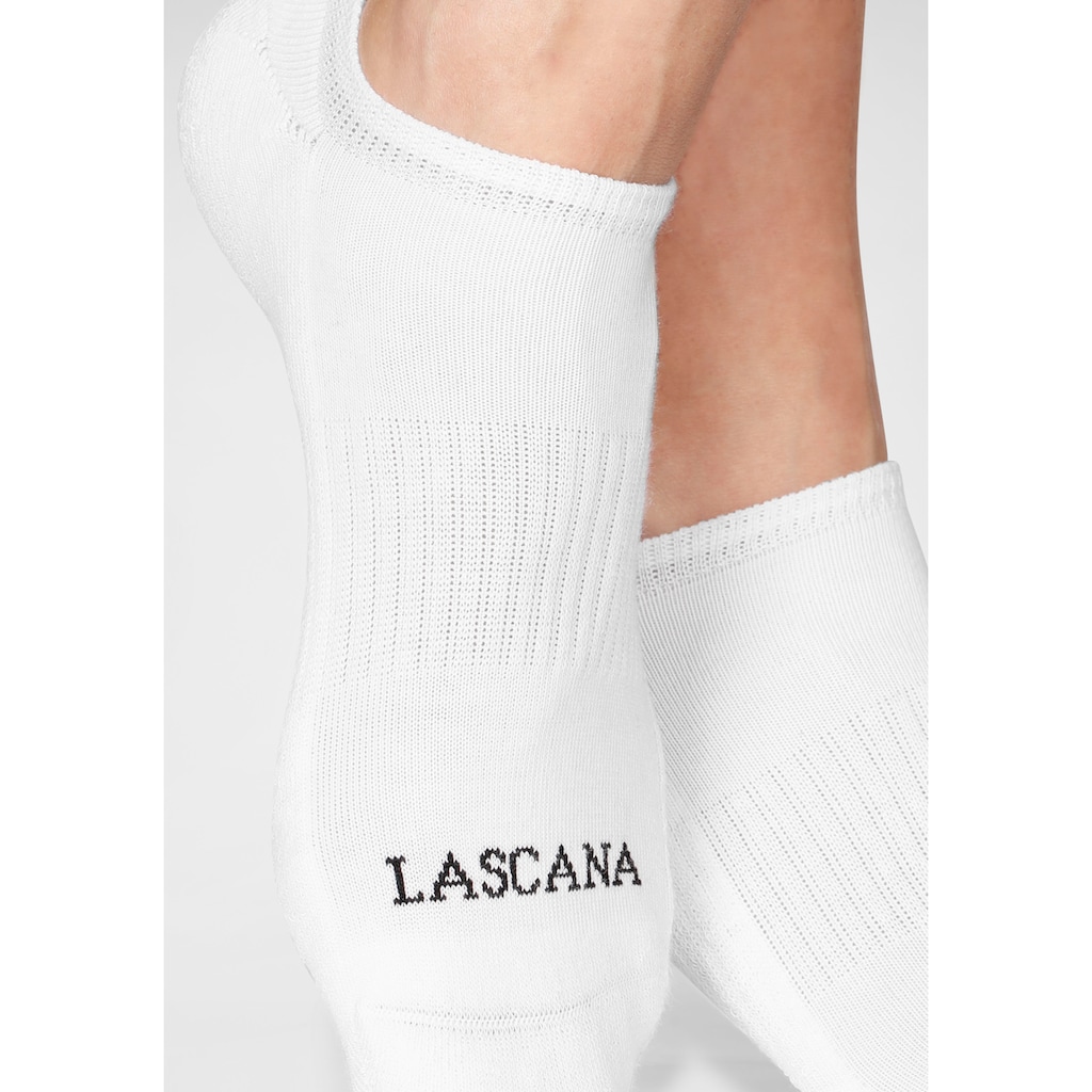 LASCANA ACTIVE Sneakersocken, (Set, 7 Paar), mit Fußfrottee