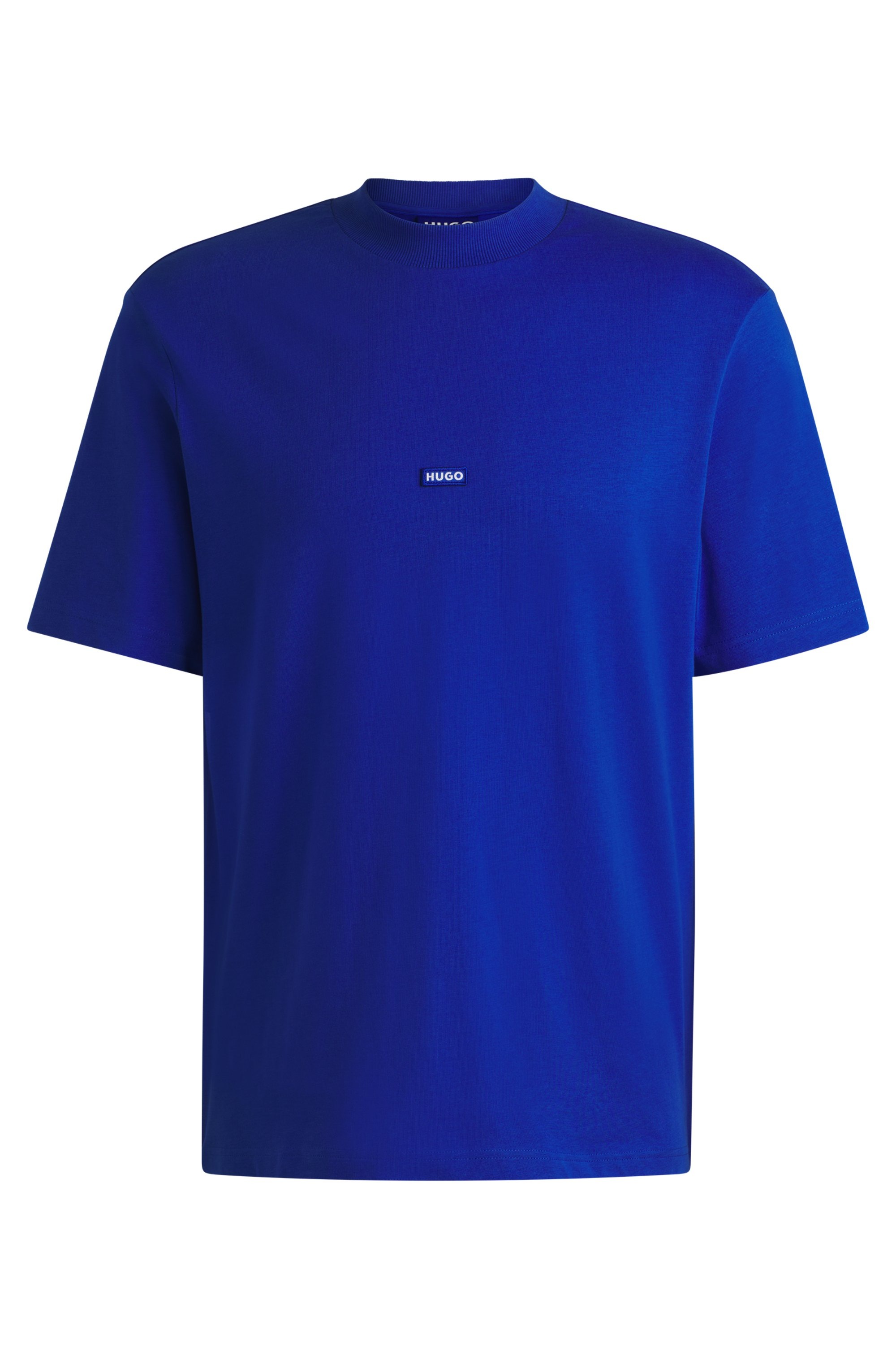 HUGO Blue T-Shirt »Nieros« mit Logo-Patch