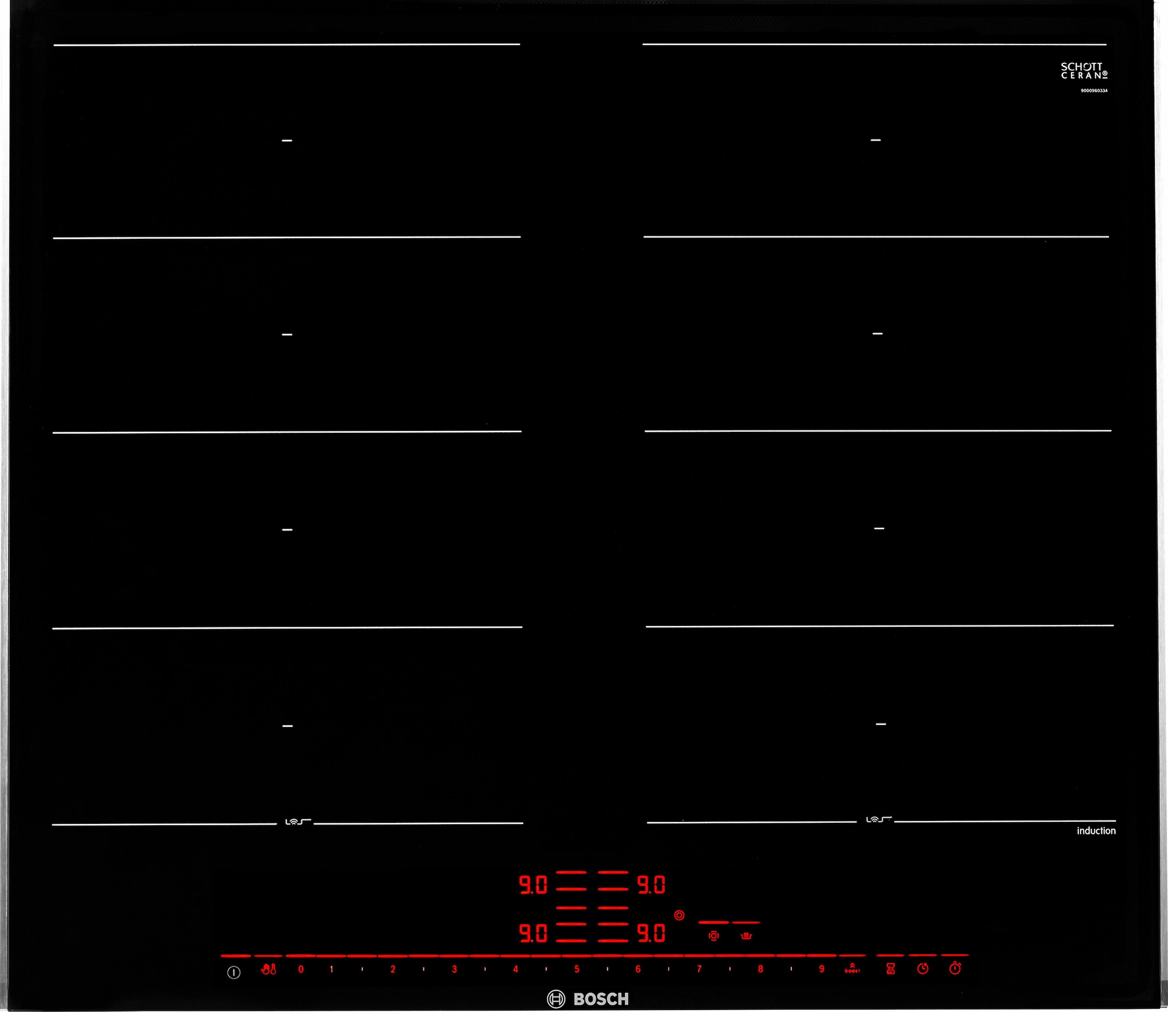 BOSCH Flex-Induktions-Kochfeld von SCHOTT CERAN®, PXX675DC1E, mit PerfectFry-Bratsensor