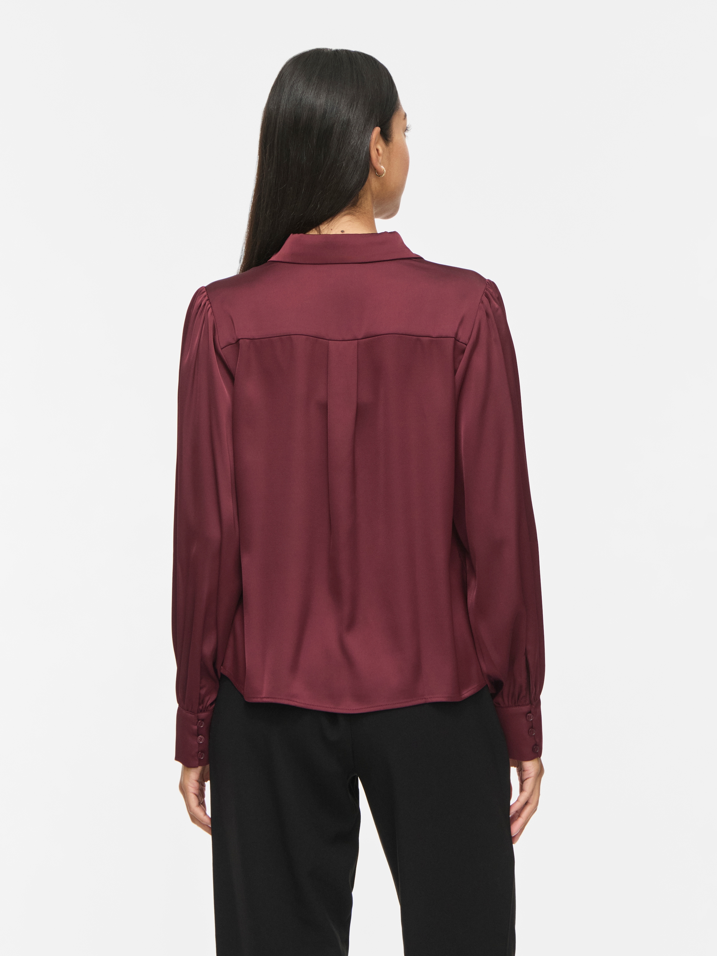 Vila Langarmbluse »VIENNA RAVENNA L/S BALLOON SHIRT - NOOS« Kunstfaser, regular fit