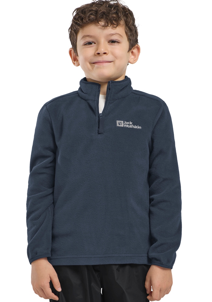 Jack Wolfskin Stehkragenpullover »TAUNUS HALFZIP K« einfache Temperaturregulierung, wärmend, für Kinder