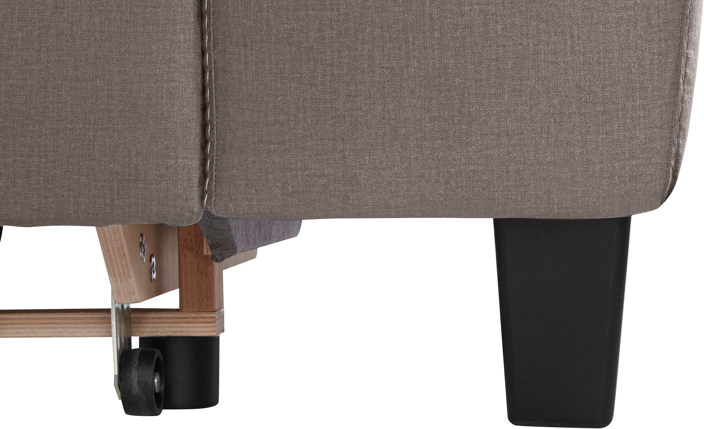 COTTA Polstergarnitur »Morven L-Form«, (Set), Set bestehend aus: Ecksofa mit Kopfteilverstellung & Hocker