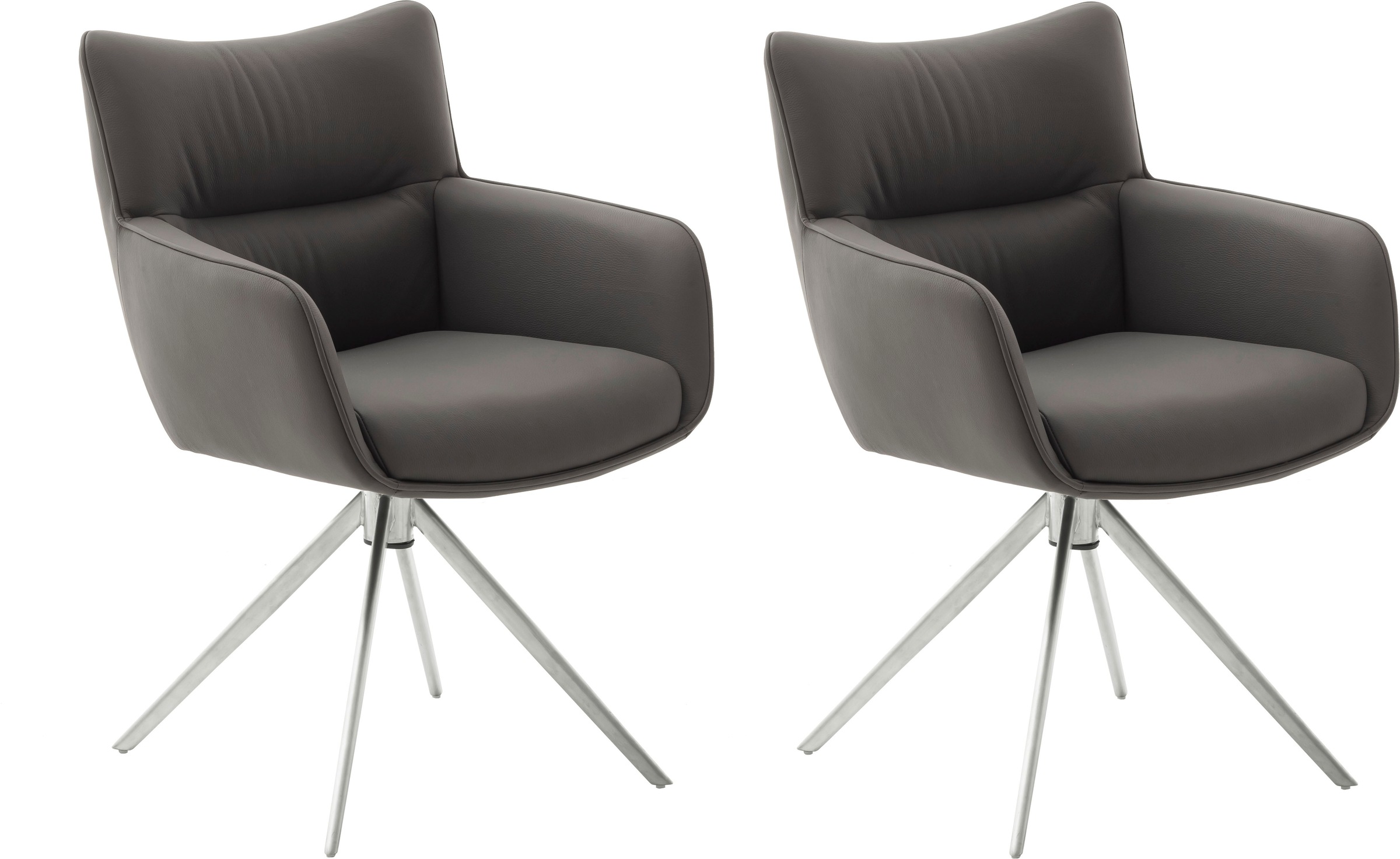 MCA furniture 4-Fußstuhl »LIMONE«, (Set), 2 St., (Set, 2 Stck), 360° drehbar, Belastbarkeit 120 kg, Sitzhöhe ca. 49 cm