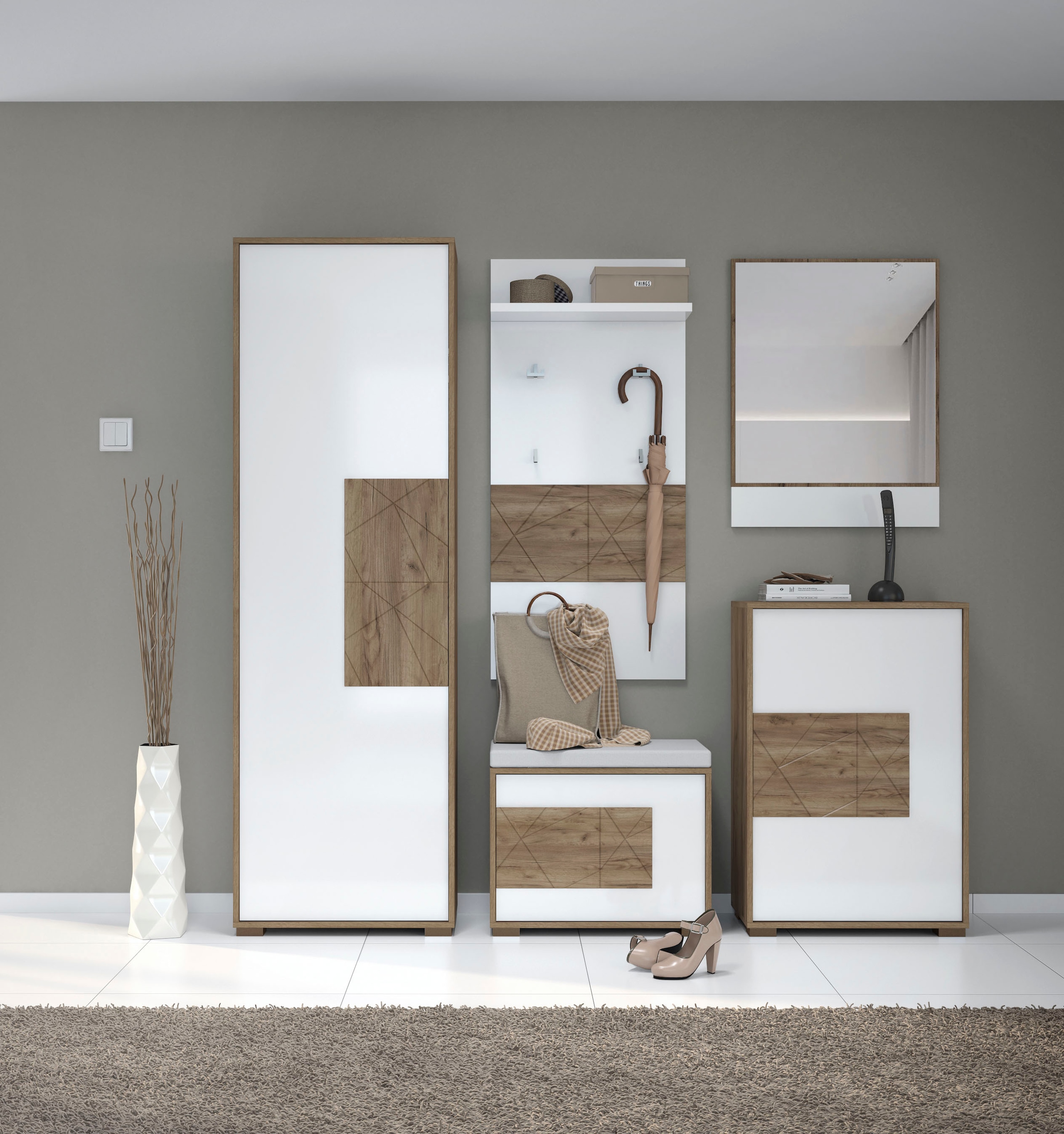 Places of Style Wandspiegel »Stela«, UV lackiert