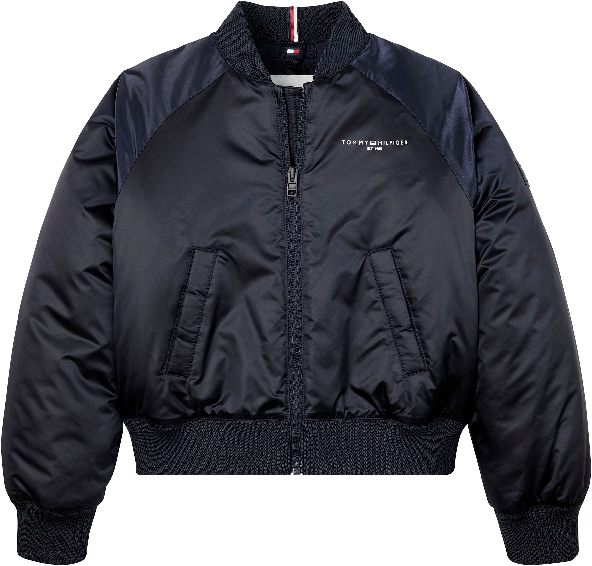 Tommy Hilfiger Bomberjacke »ESSENTIAL BOMBER«, in glänzender Optik