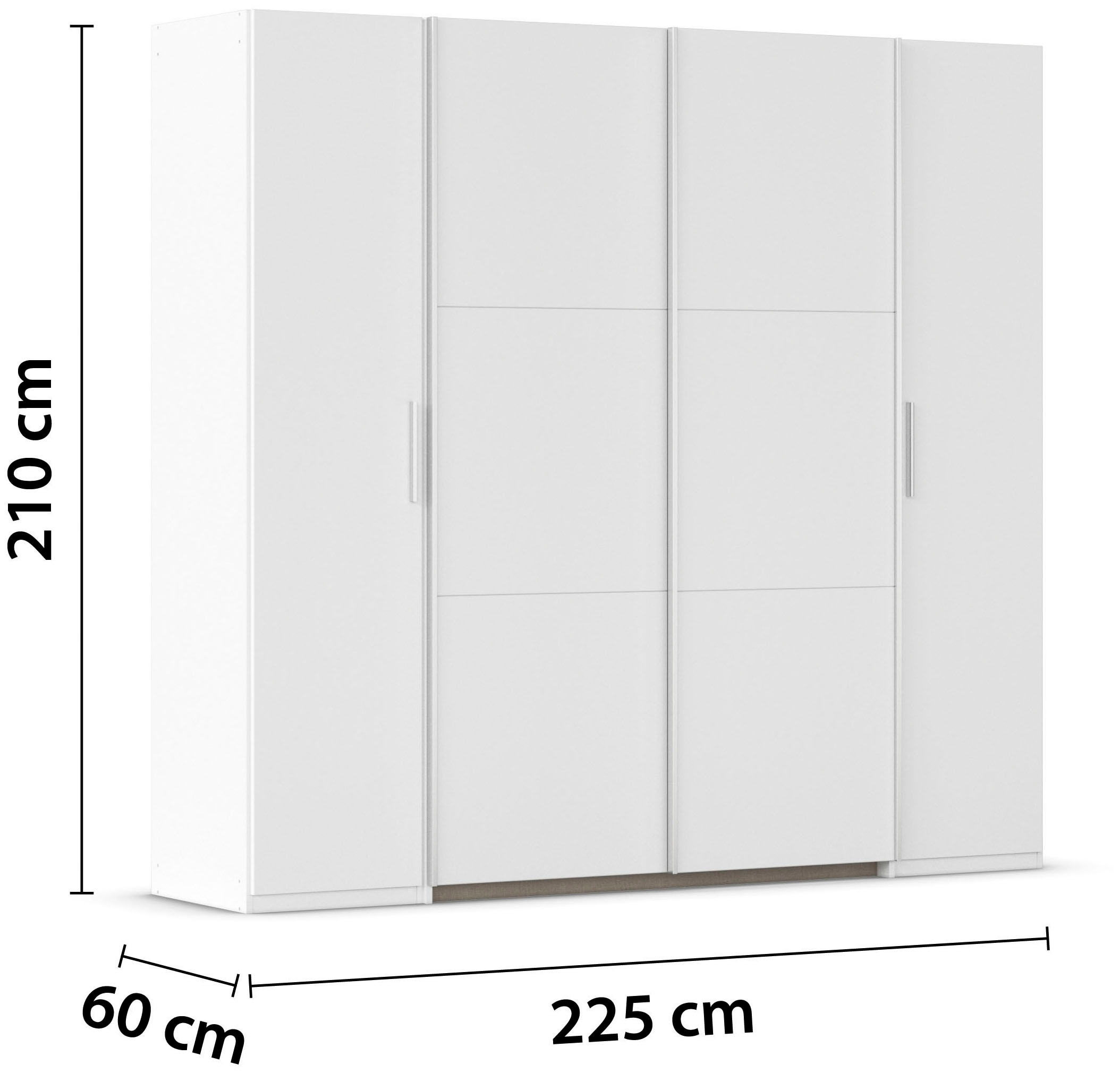 rauch Schwebetürenschrank »Kleiderschrank Drehtürenschrank Schrank Garderobe KRONACH TOPSELLER«, mit Dreh- und Schwebetüren und vielen Einlegeböden MADE IN GERMANY