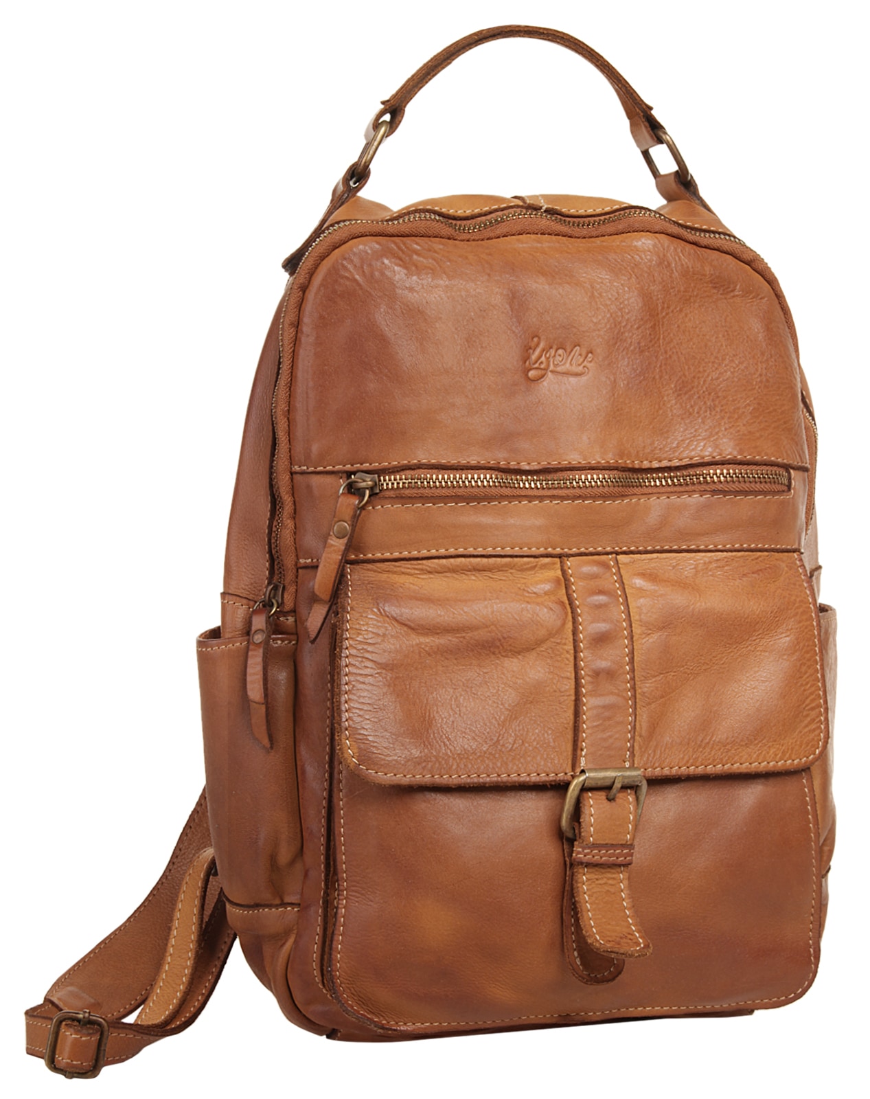 Laptoprucksack, X-Zone Made Leder, Italy echt bei ♕ in