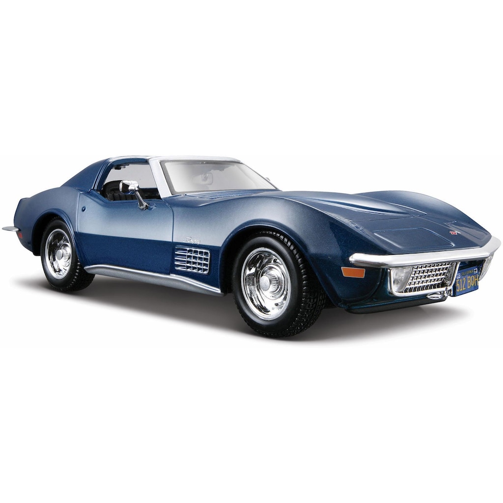 Maisto® Sammlerauto »Chevrolet Corvette '70, 1:24, blau«, 1:24