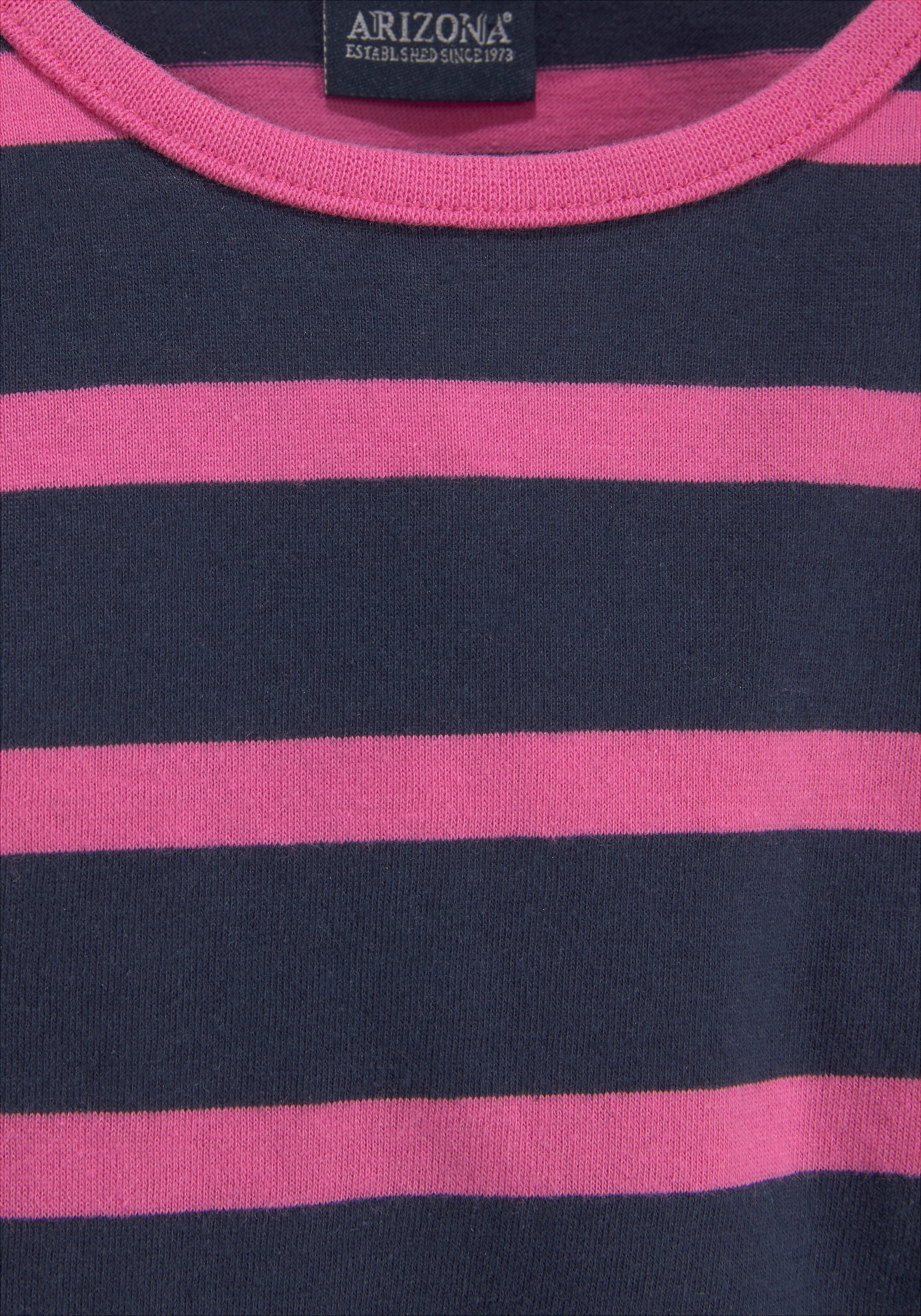 KIDSWORLD Longshirt »für kleine Mädchen«, (2 tlg., 2er-Pack), mit großem Print und schönen Streifen