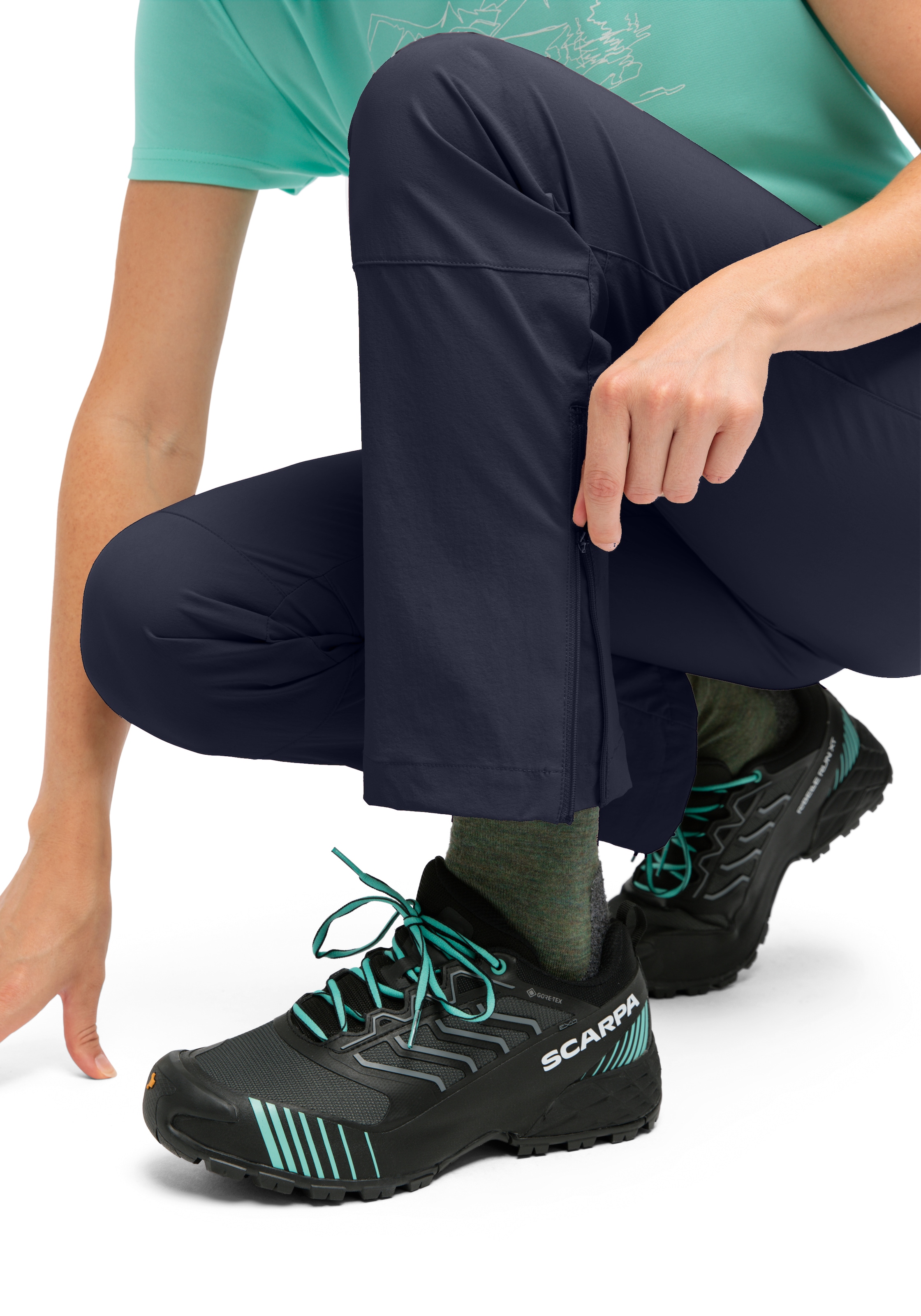 Maier Sports Outdoorhose »Inara slim Vario«  Damen Wanderhose, Funktionshose mit Variobund und 4 Taschen, Slim Fit