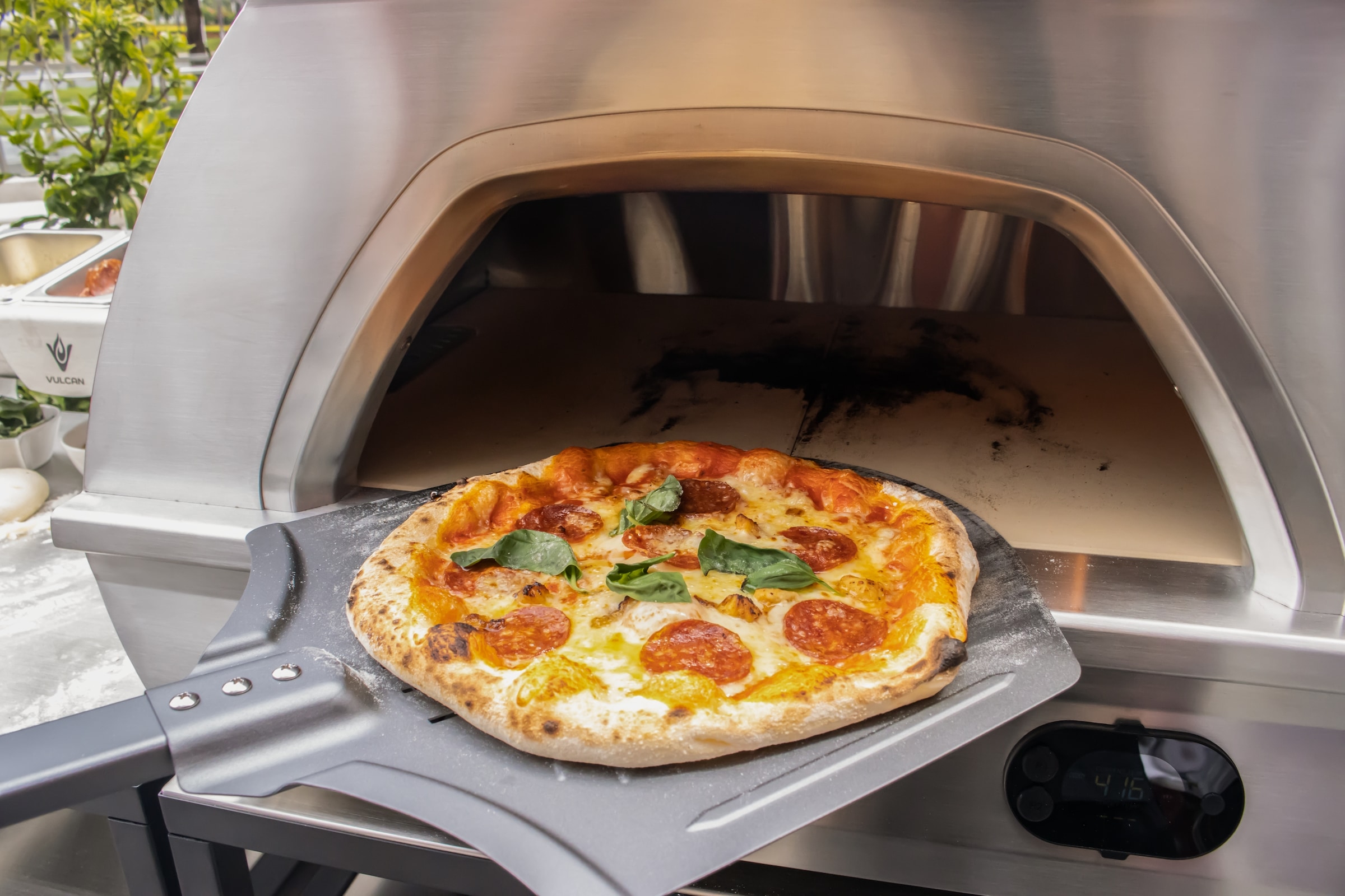 Buschbeck Gasgrill »Pizzaofen X1 inkl. Bluetooth-Thermometer«, BxTxH: 48x52x74 cm