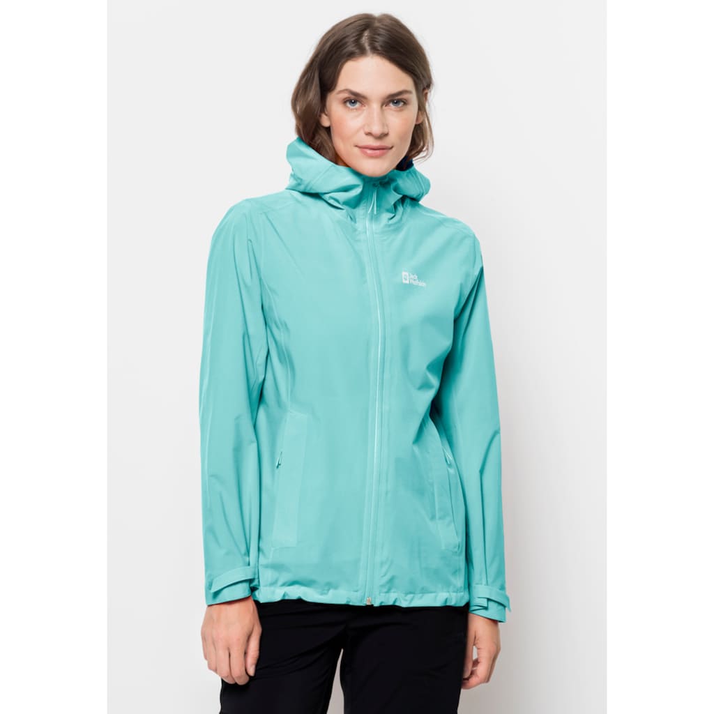 Jack Wolfskin Outdoorjacke »PACK & GO SHELL W«, mit Kapuze