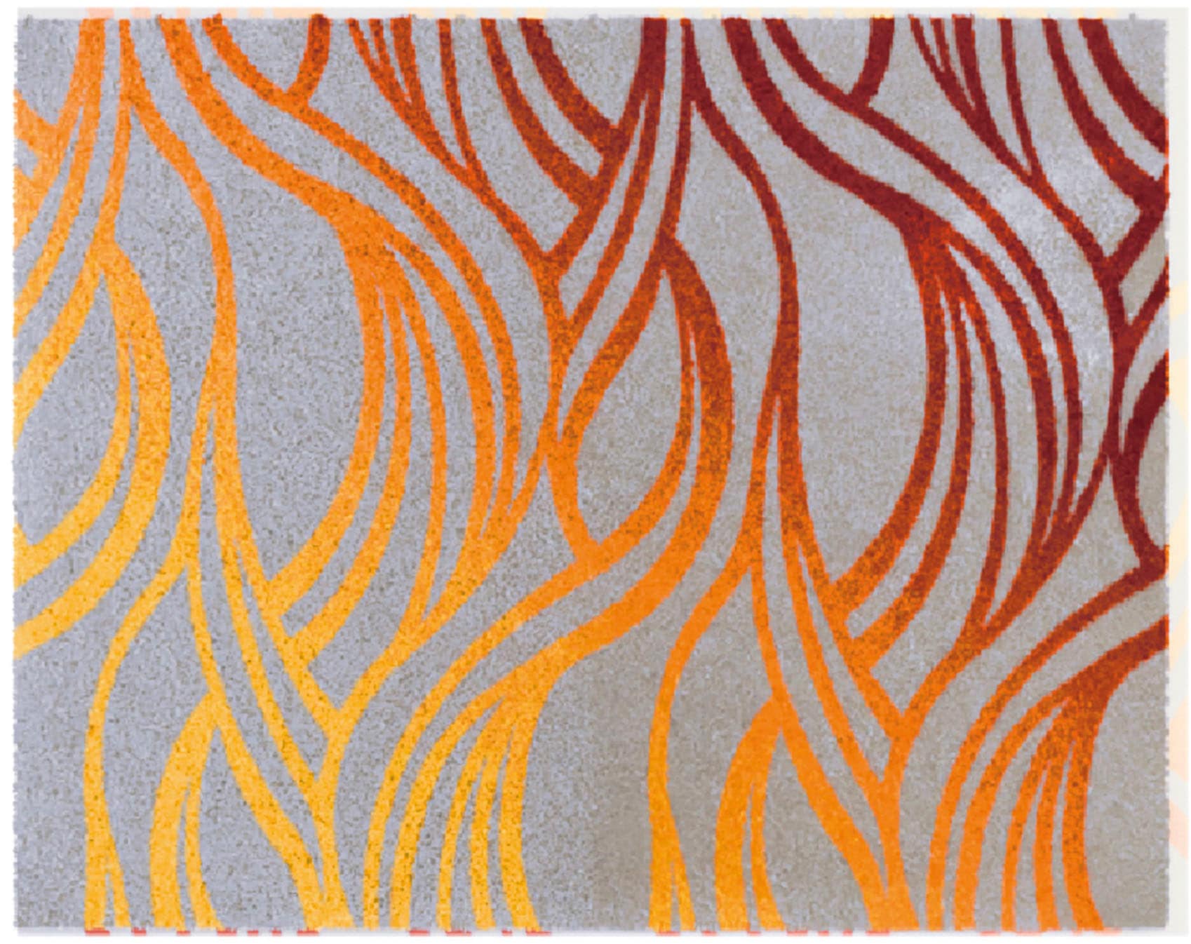 Grund Badematte »Mayra« Höhe 20 mm rutschhemmend beschichtet fußbodenheizungsgeeignet Frisches Wellenmuster in lebendigen Farben , 5 Jahre Garantie