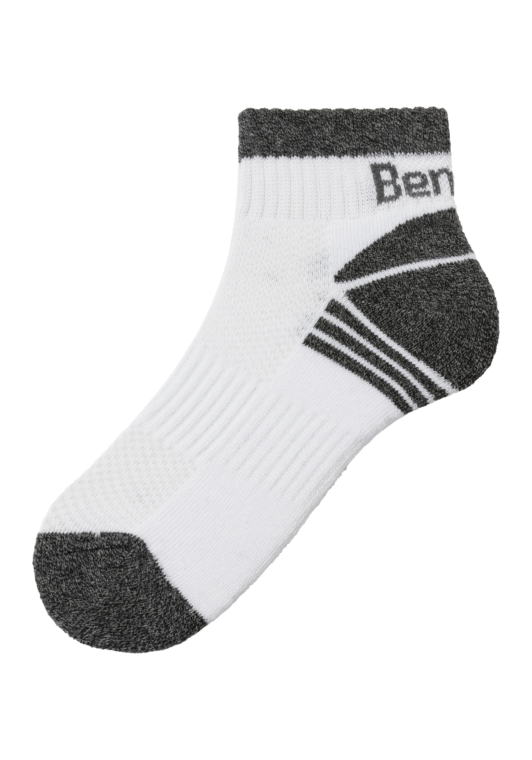 Bench. Kurzsocken, (Packung, 3 Paar), mit Mittelfußgummi und Pikee