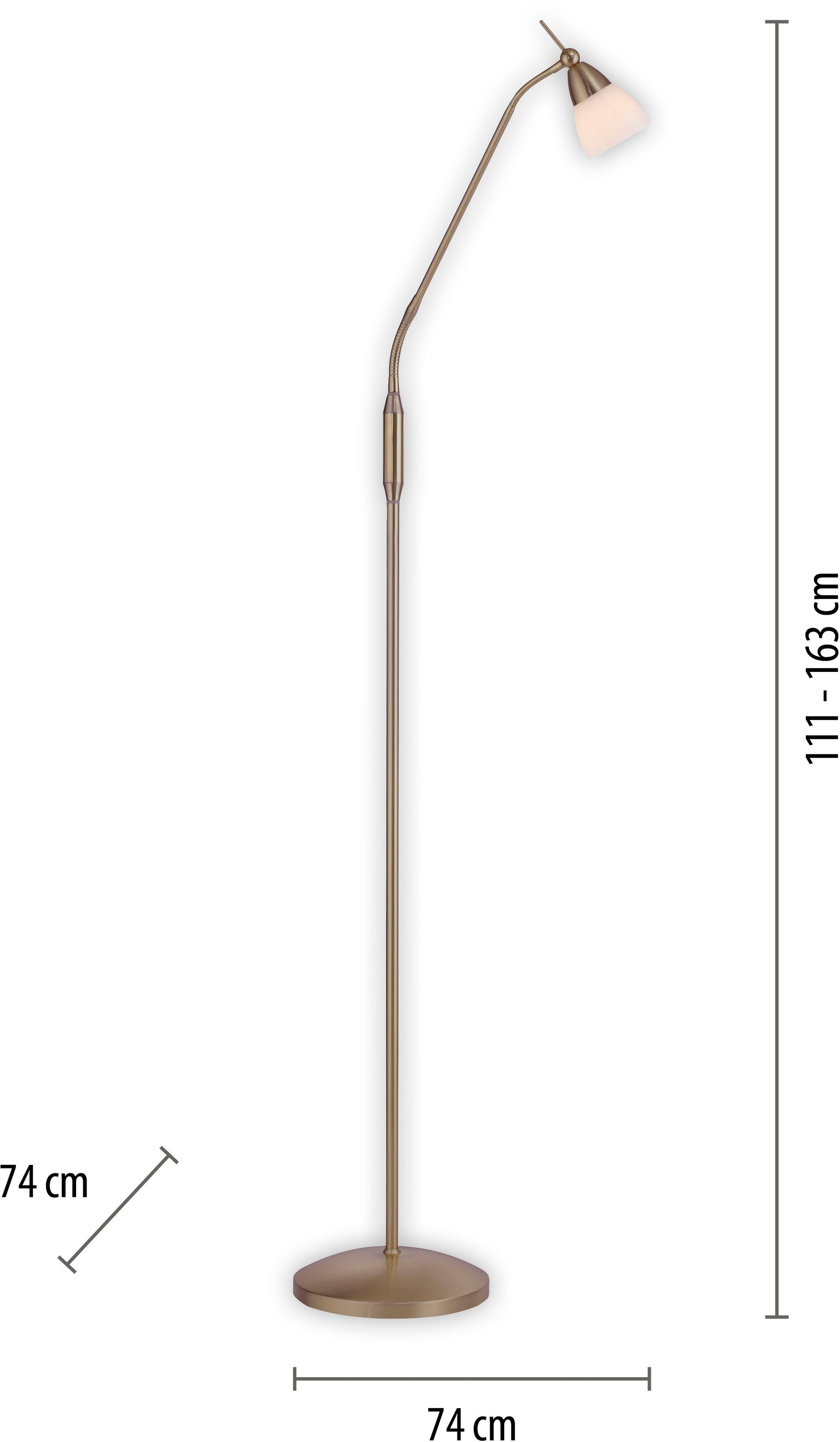 Paul Neuhaus Stehlampe »PINO«, 1 flammig, Leuchtmittel G9 | LED wechselbar