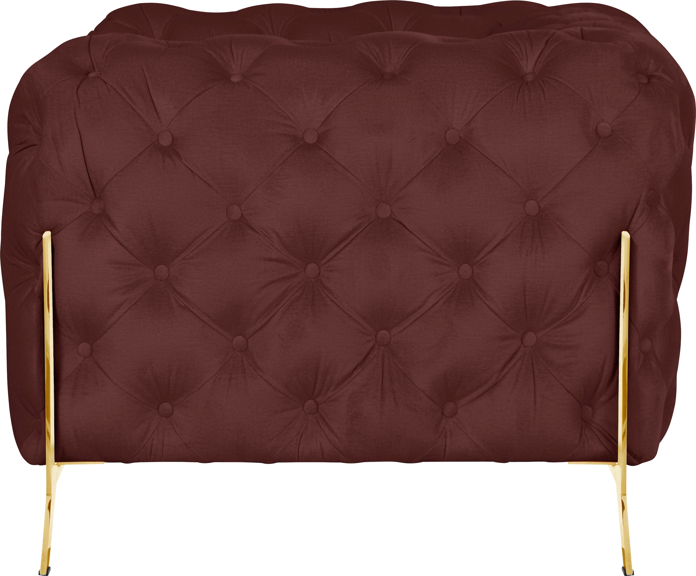 Leonique Chesterfield-Sessel »Amaury Sessel«, aufwändige Knopfheftung, moderne Chesterfield Optik, Fußfarbe wählbar