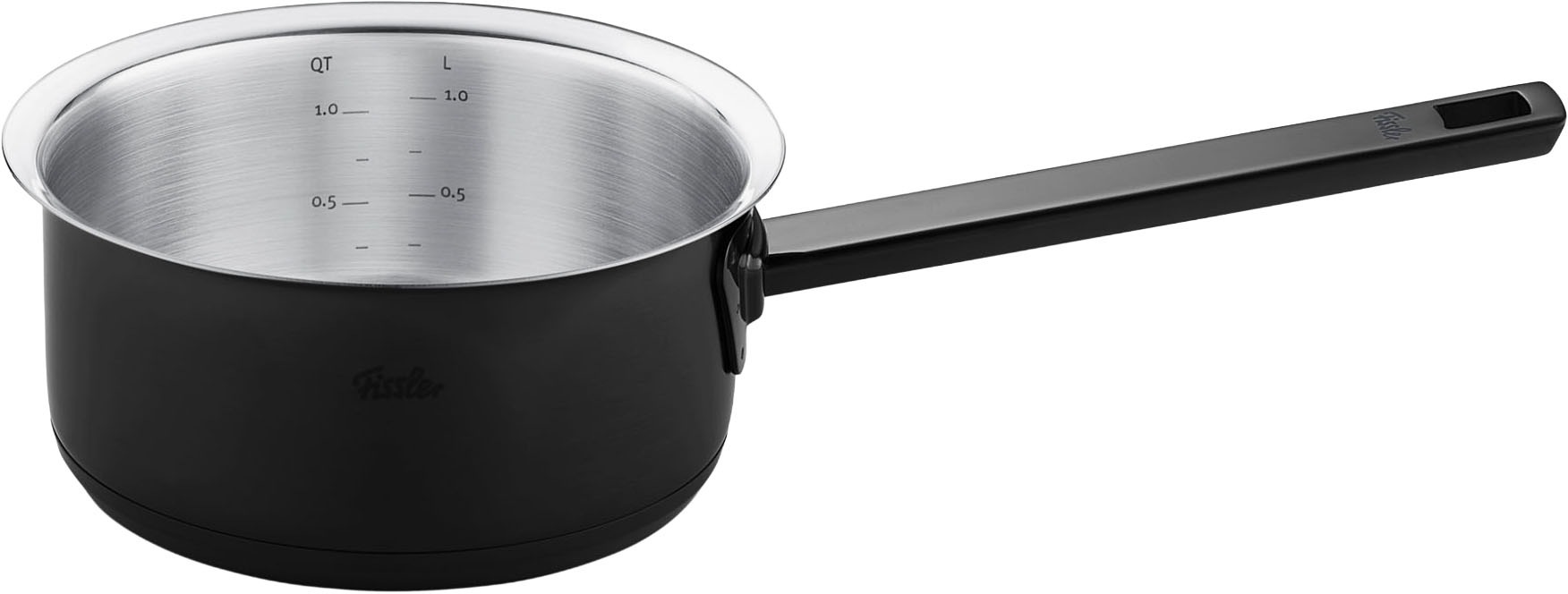 Fissler Topf-Set »Original-Profi Collection ShadowLine« Set, 3 Kochtöpfe mit Metalldeckel, 1 Servierpfanne, 1 Stielkasserolle, 8 Stk. tlg. Edelstahl 18/10