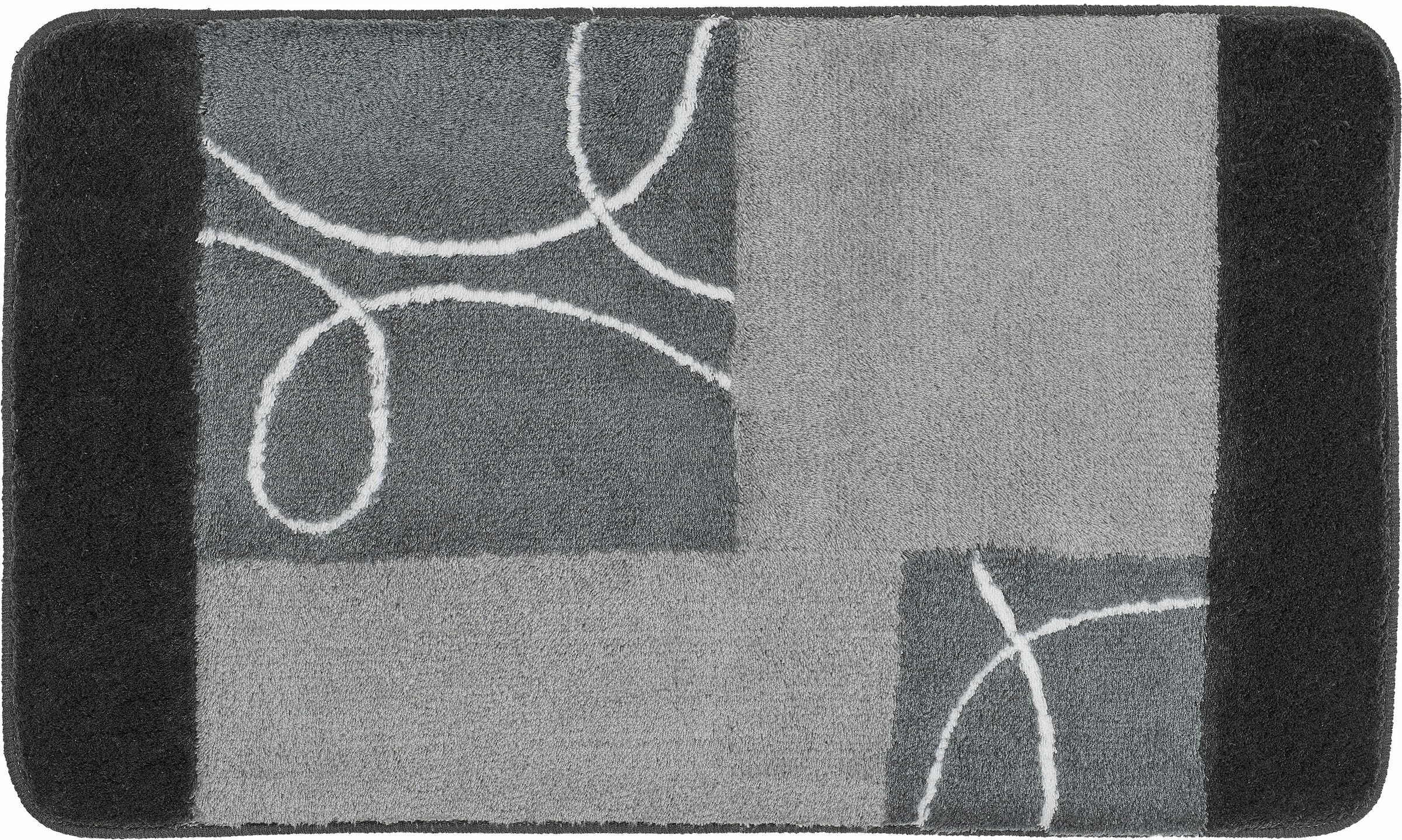 MEUSCH Badematte »Curly« Höhe 20 mm rutschhemmend beschichtet fußbodenheizungsgeeignet Badteppich, modernes Design, waschbar