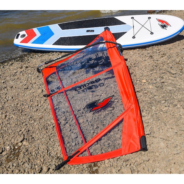 F2 Windsurfboard »Peak WS 10,8 Set mit Checker Rigg 4,5m²«, (Set, 16 tlg., mit  Paddel, Pumpe, Transportrucksack und Segel) bei