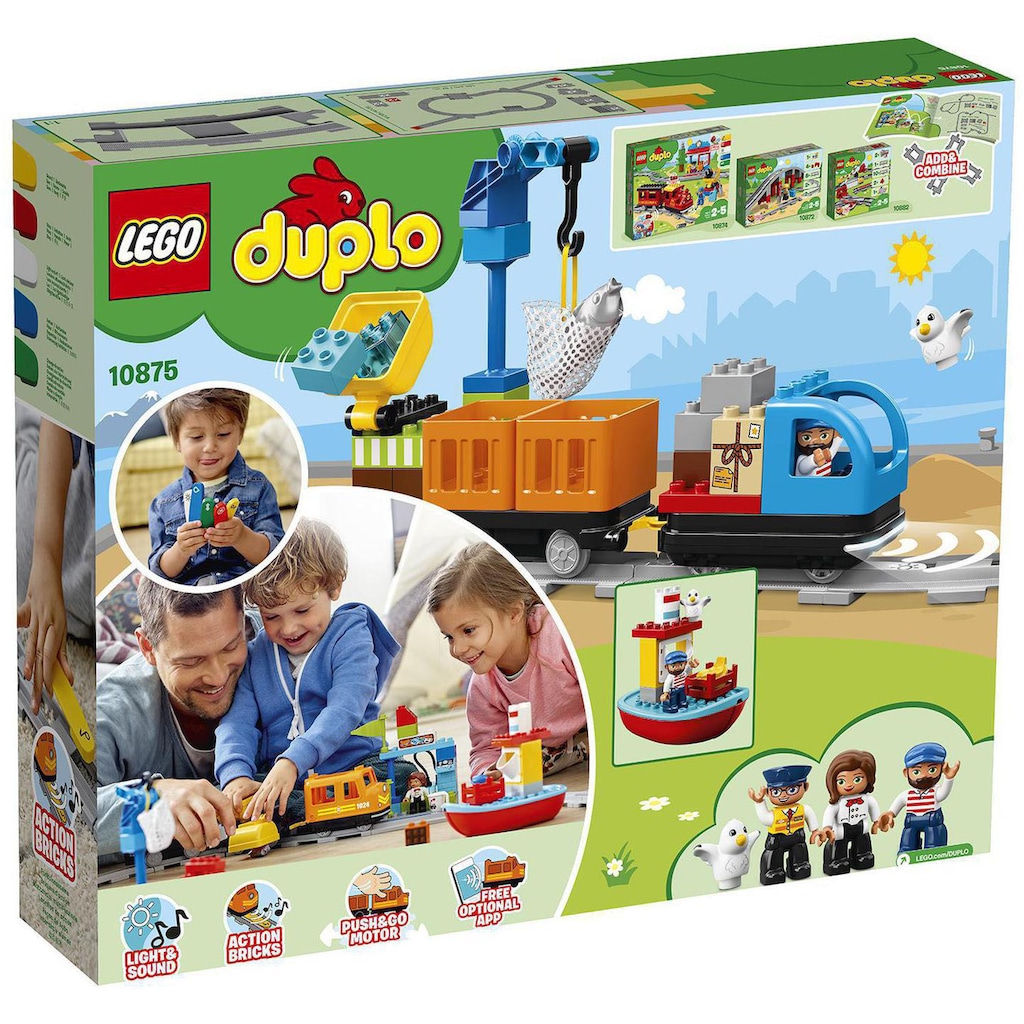 LEGO® Konstruktionsspielsteine »Güterzug (10875), LEGO® DUPLO® Town«, (105 St.)