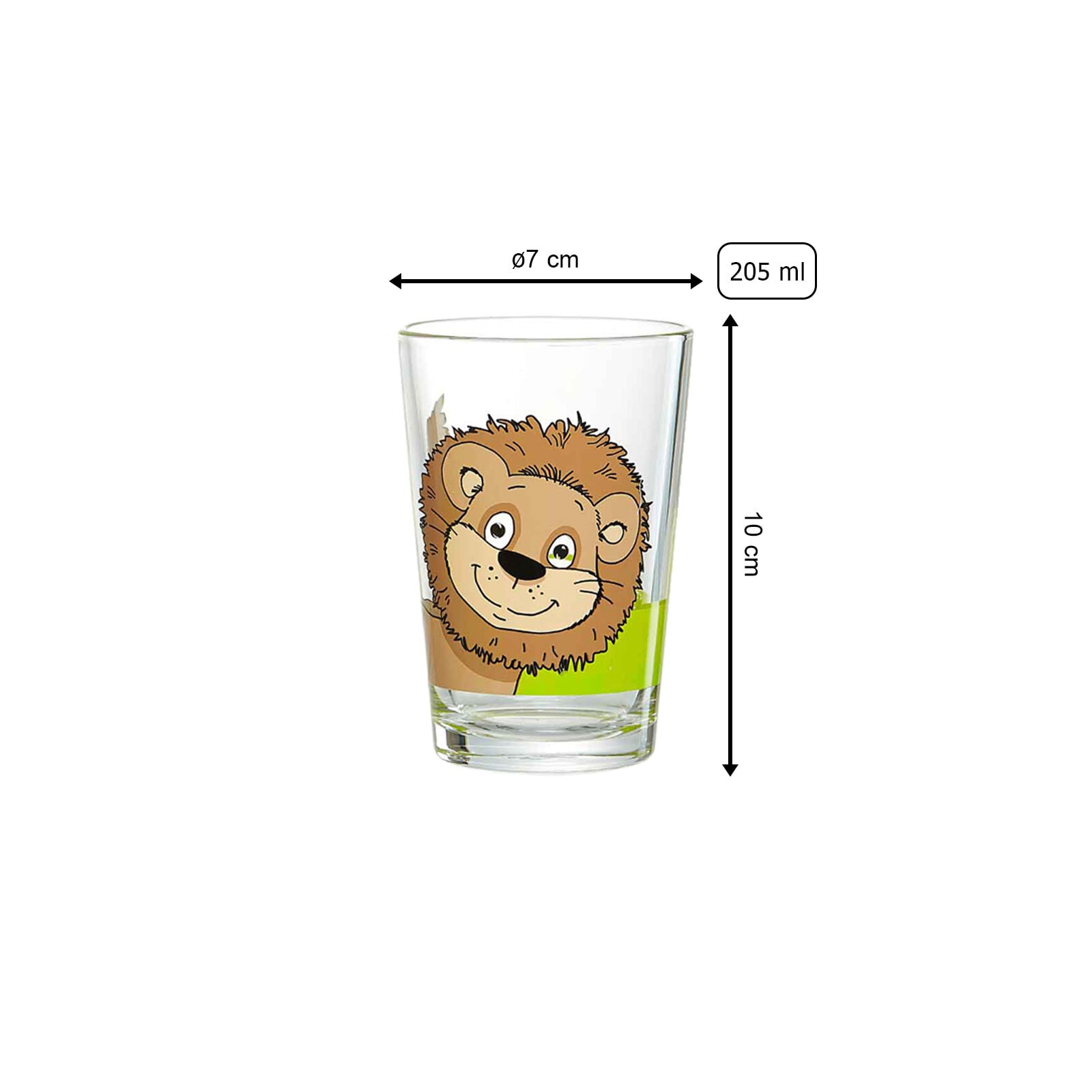 Ritzenhoff & Breker Kinderbecher »Kindergläser Dschungeltiere 205 ml 24er Set bunt«