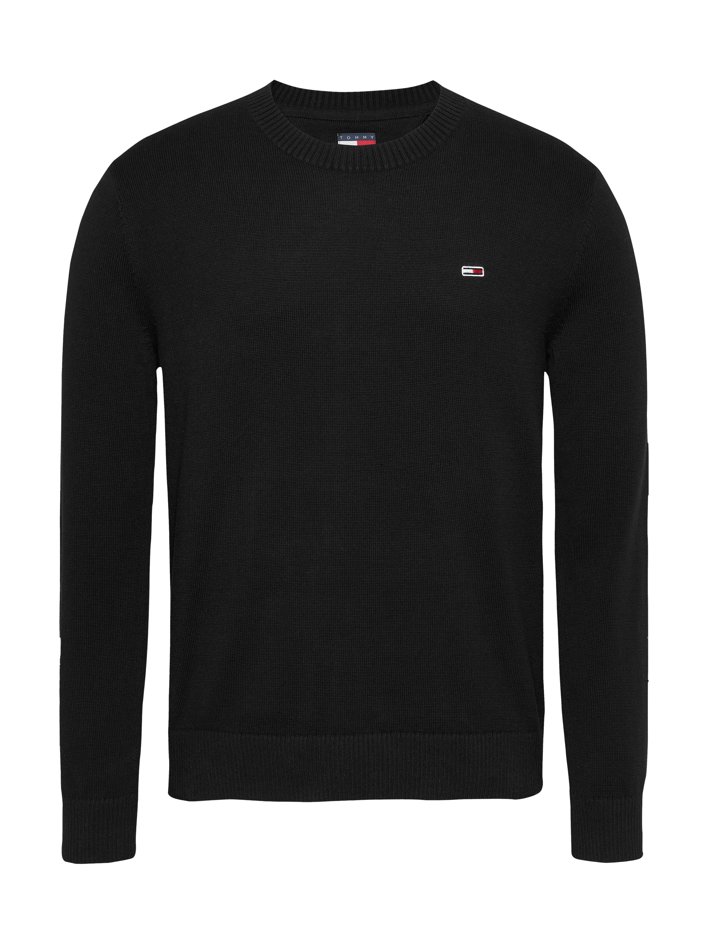 Tommy Jeans Rundhalspullover »TJM SLIM ESSENTIAL LIGHT SWEATER«, mit Flag-Patch