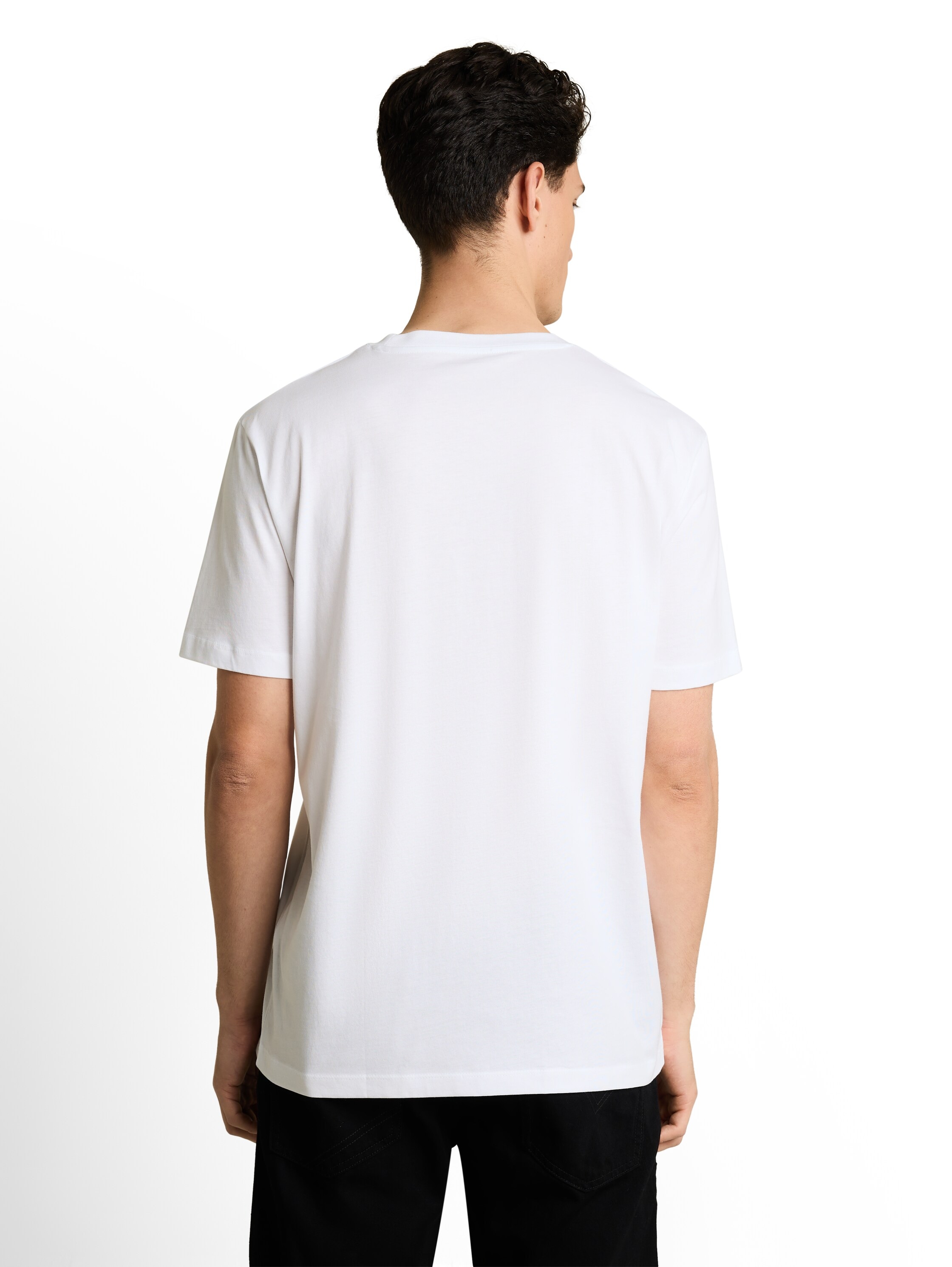 TOM TAILOR Denim Rundhalsshirt Packung, 3 mit Logo Print