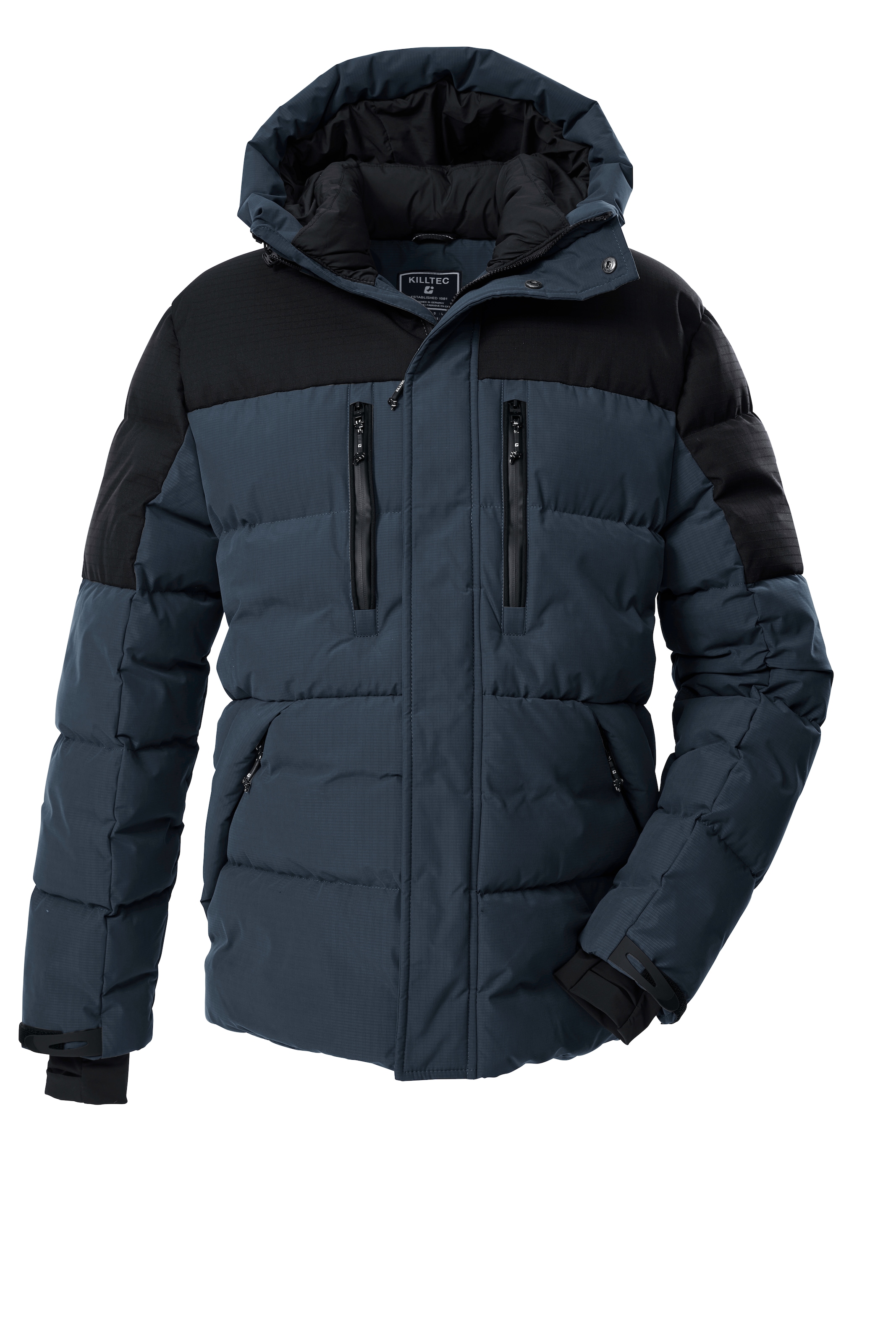 Killtec Steppjacke »KOW 88 MN QLTD JCKT« wasserabweisend, winddicht, atmungsaktiv, mit verstellbarer Kapuze