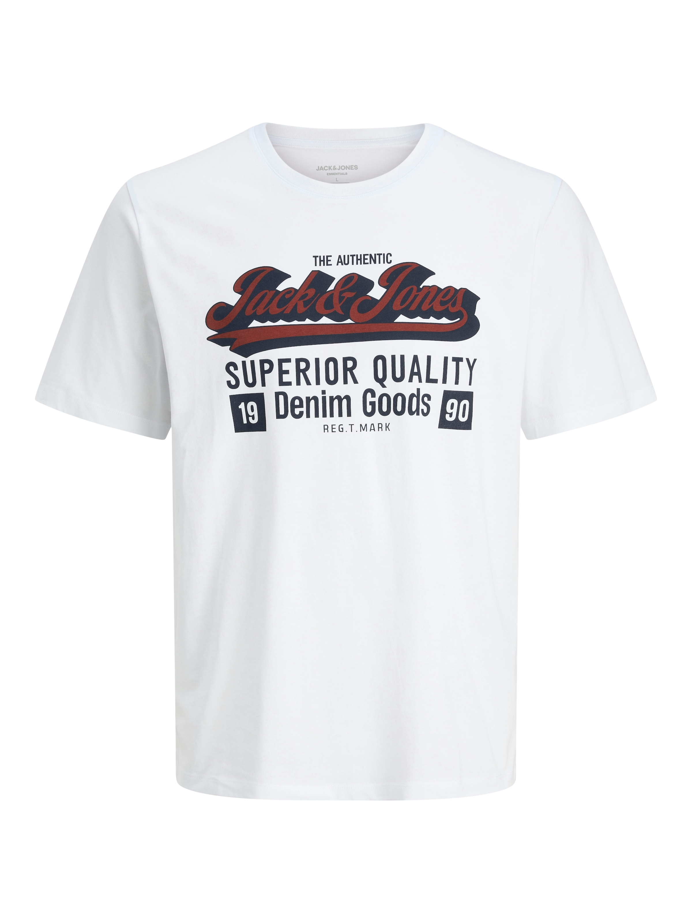 Jack & Jones Rundhalsshirt »JJELOGO TEE SS O-NECK 2 COL AW25 5PK MP«, (Packung, 5 tlg.)