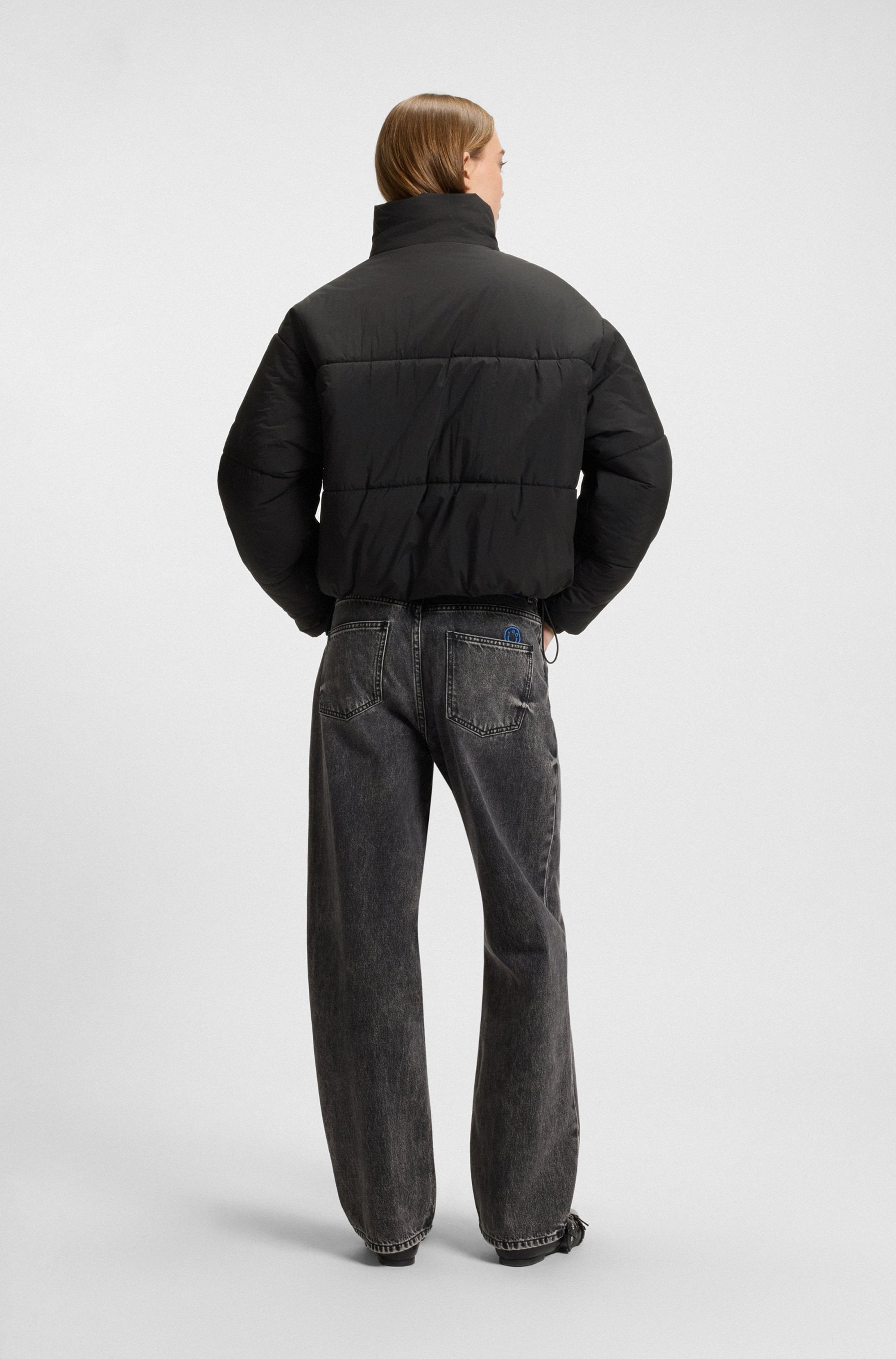 HUGO Blue Steppjacke »Faren«, Relaxed Fit, mit verstellbarem Saum