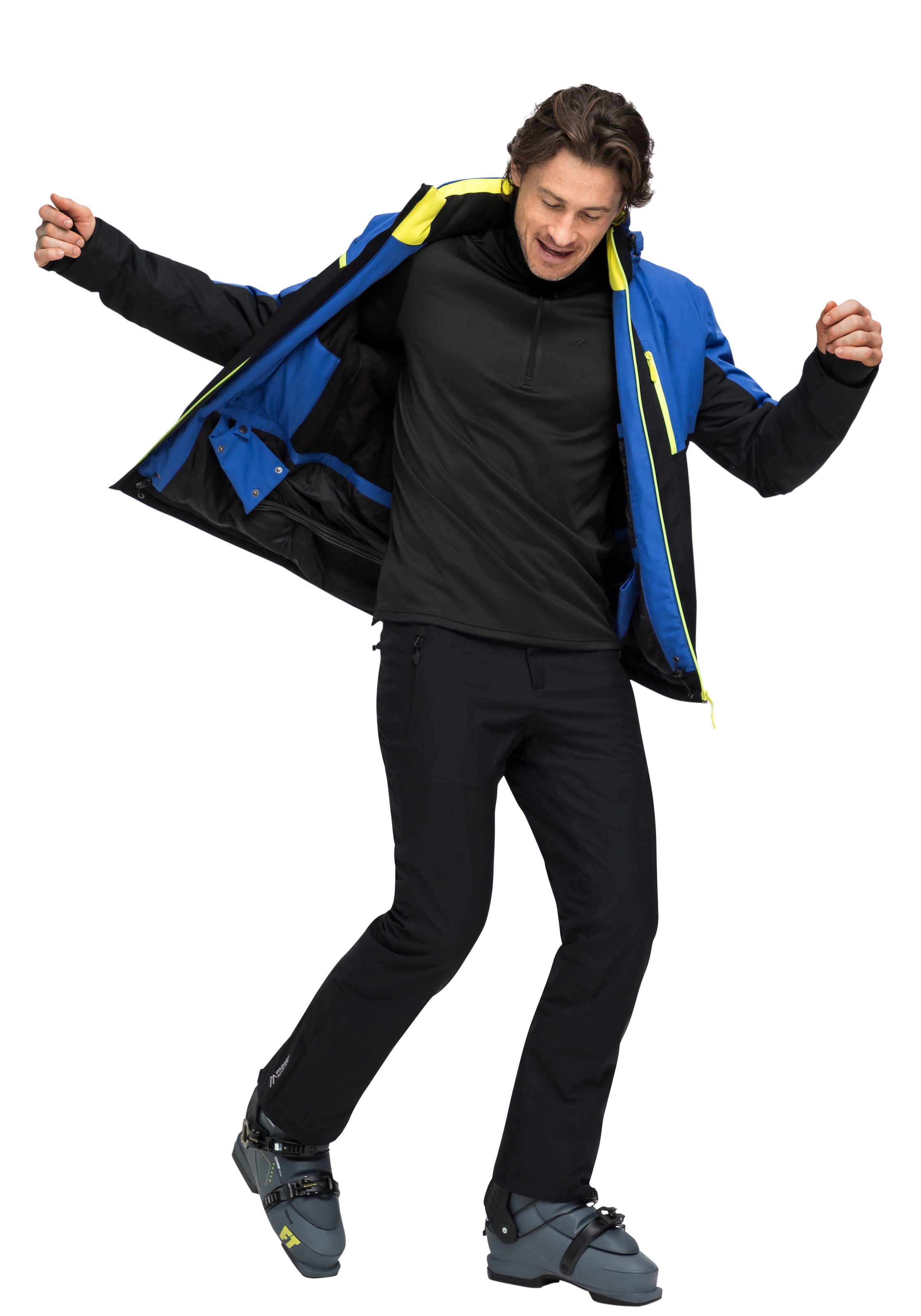 Maier Sports Fleecepullover »Felix«, Herren Fleece, funktioneller Midlayer, Half-Zip, Regular Fit
