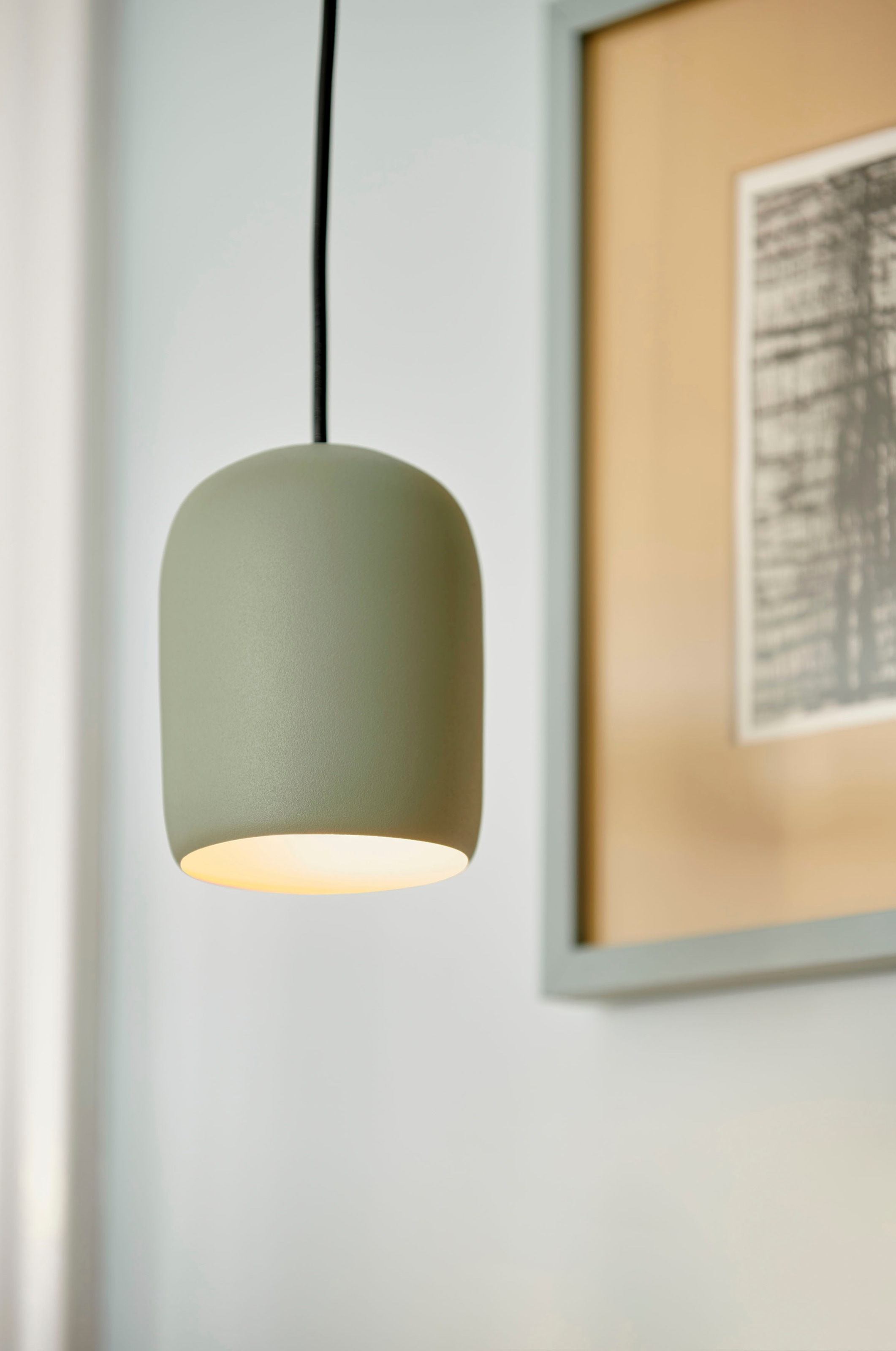 Nordlux Pendelleuchte »Notti«, Leuchtmittel E27 | ohne Leuchtmittel, kleines, organisches, elegant geformtes Pendel, weiches Licht