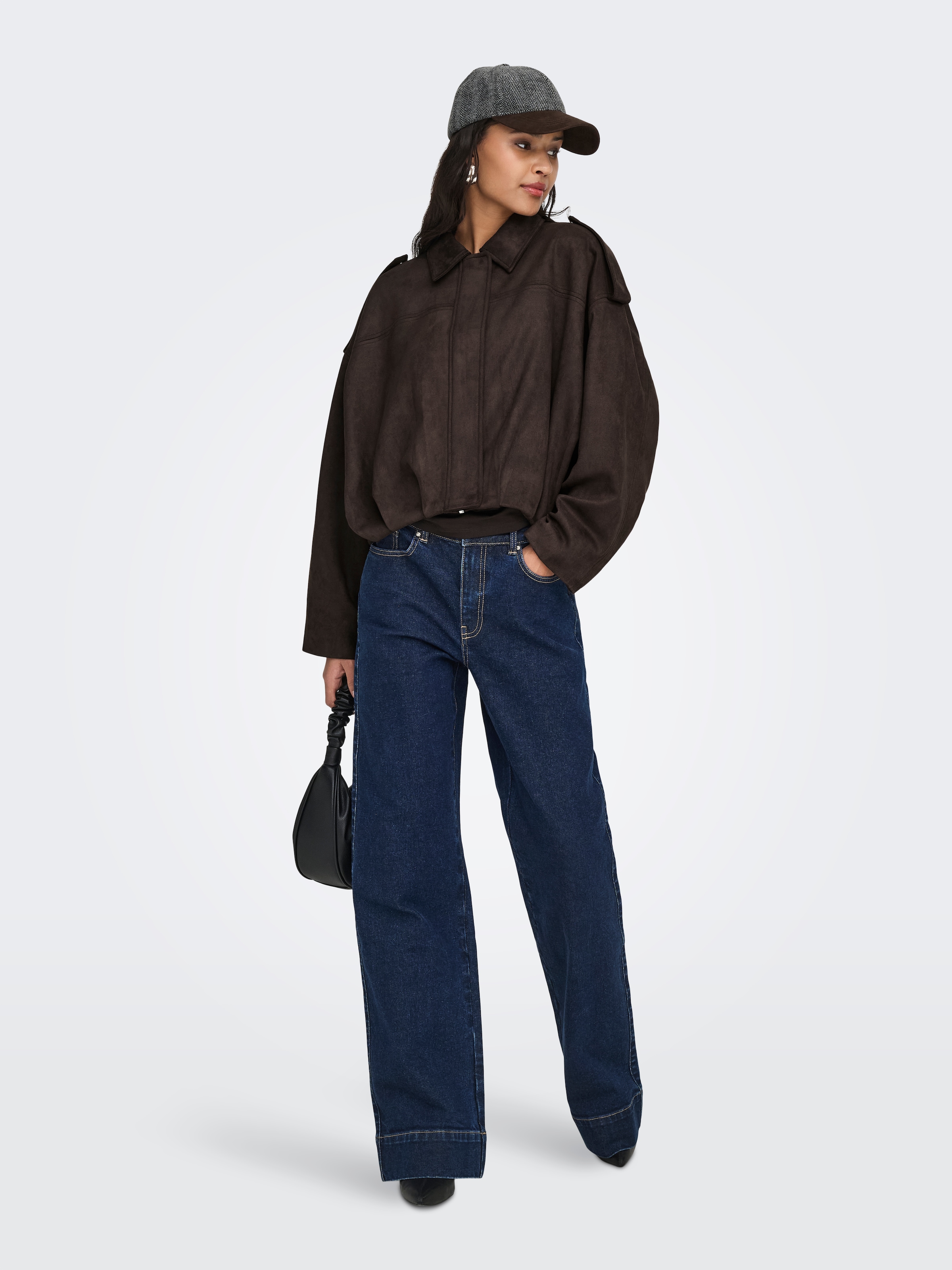 JDY Lederimitatjacke »JDYNIA FAUX SUEDE BAT JACKET OTW NOOS« Wildlederimitat