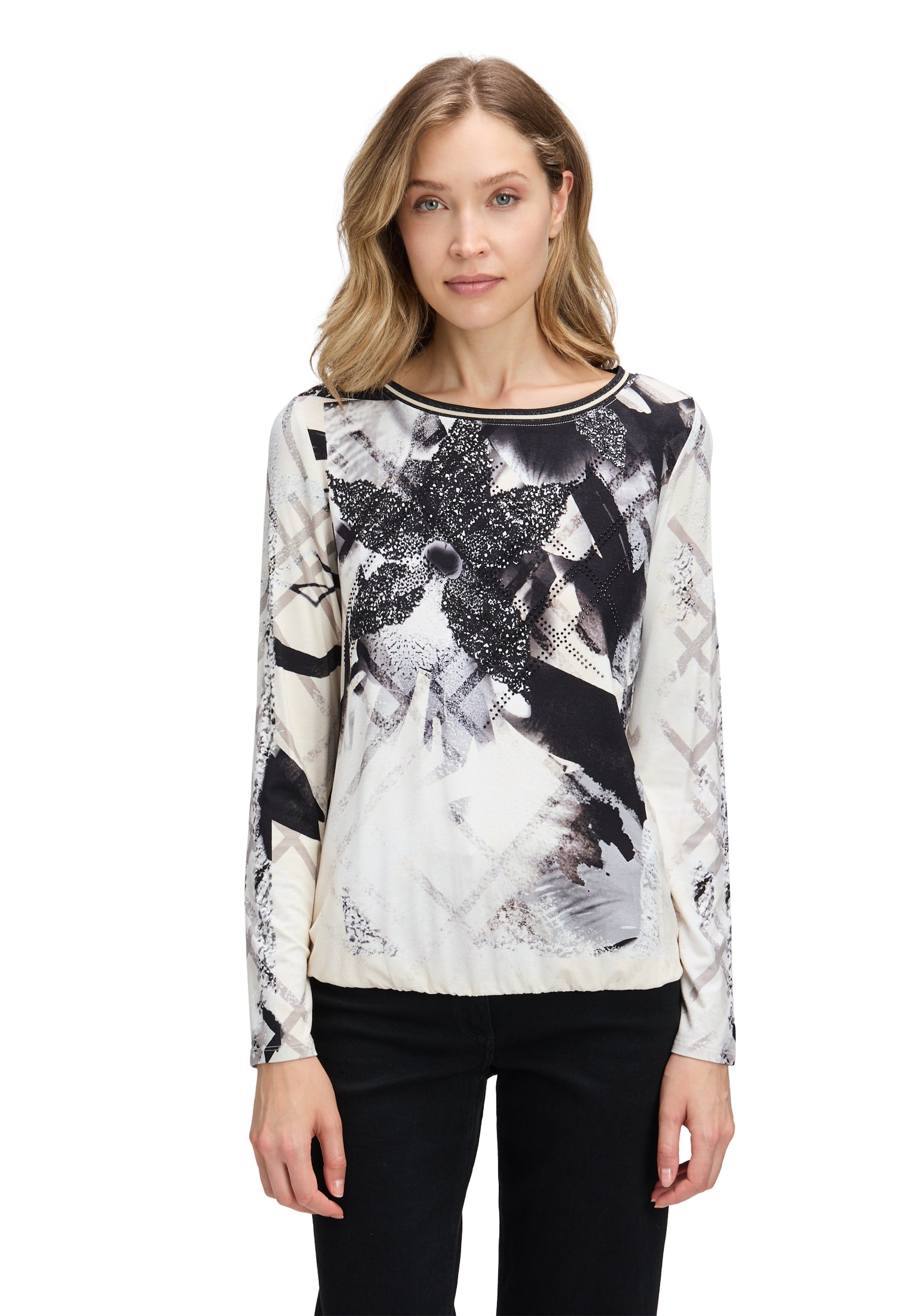 Betty Barclay Langarmshirt »Printshirt mit Gummizug«