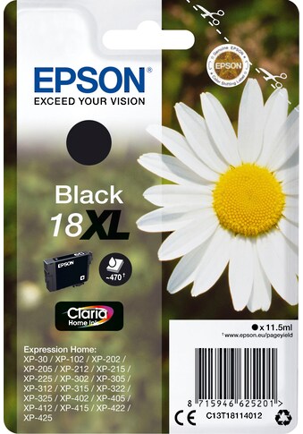 Epson Tintenpatrone »18XL«, original Druckerpatrone 18 schwarz T1811 XL C13T18114012 kaufen