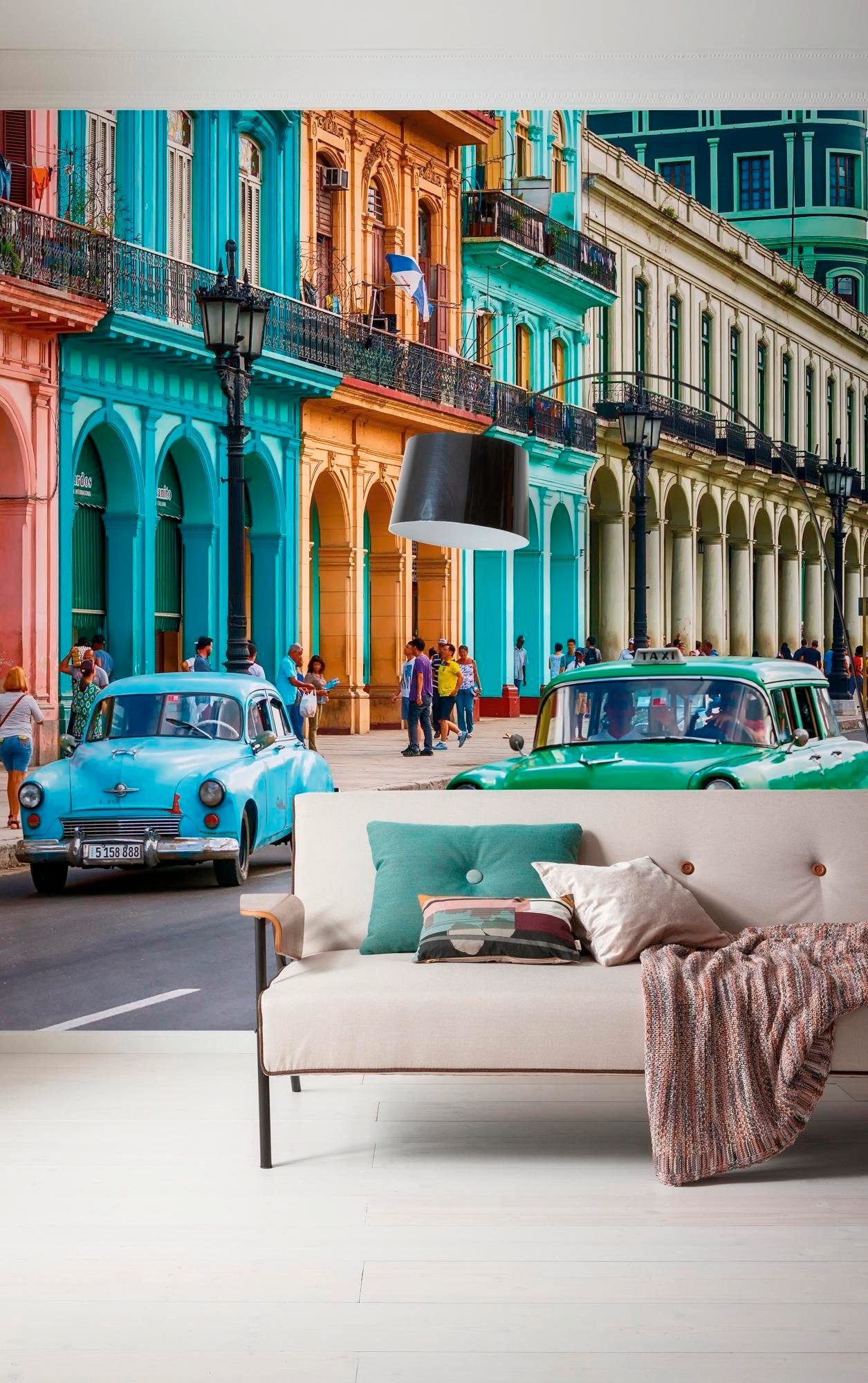 Komar Vliestapete »Digitaldruck Vlies -  Cuba - Größe 300 x 250 cm« bedruckt glatt Wohnzimmer, Schlafzimmer