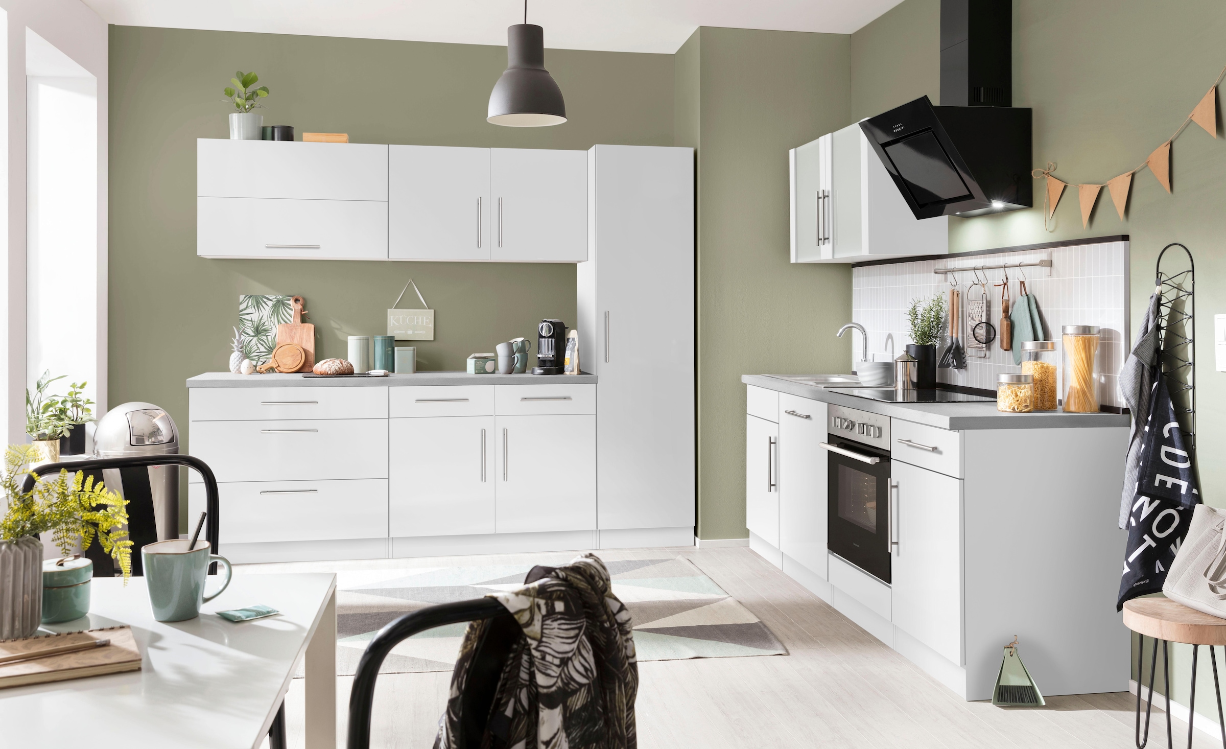 wiho Küchen Unterschrank »Cali, TOPSELLER« 90 cm breit, mit 2 großen Auszügen ohne Arbeitsplatte