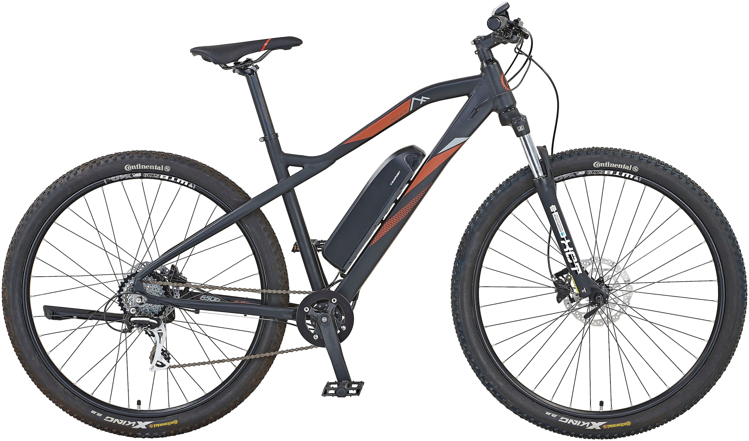 Prophete E-Bike »Graveler E-MTB«, 24 Gang, Shimano, Acera, Heckmotor 250 W, Pedelec, Elektrofahrrad für Damen u. Herren, MTB, Mountainbike