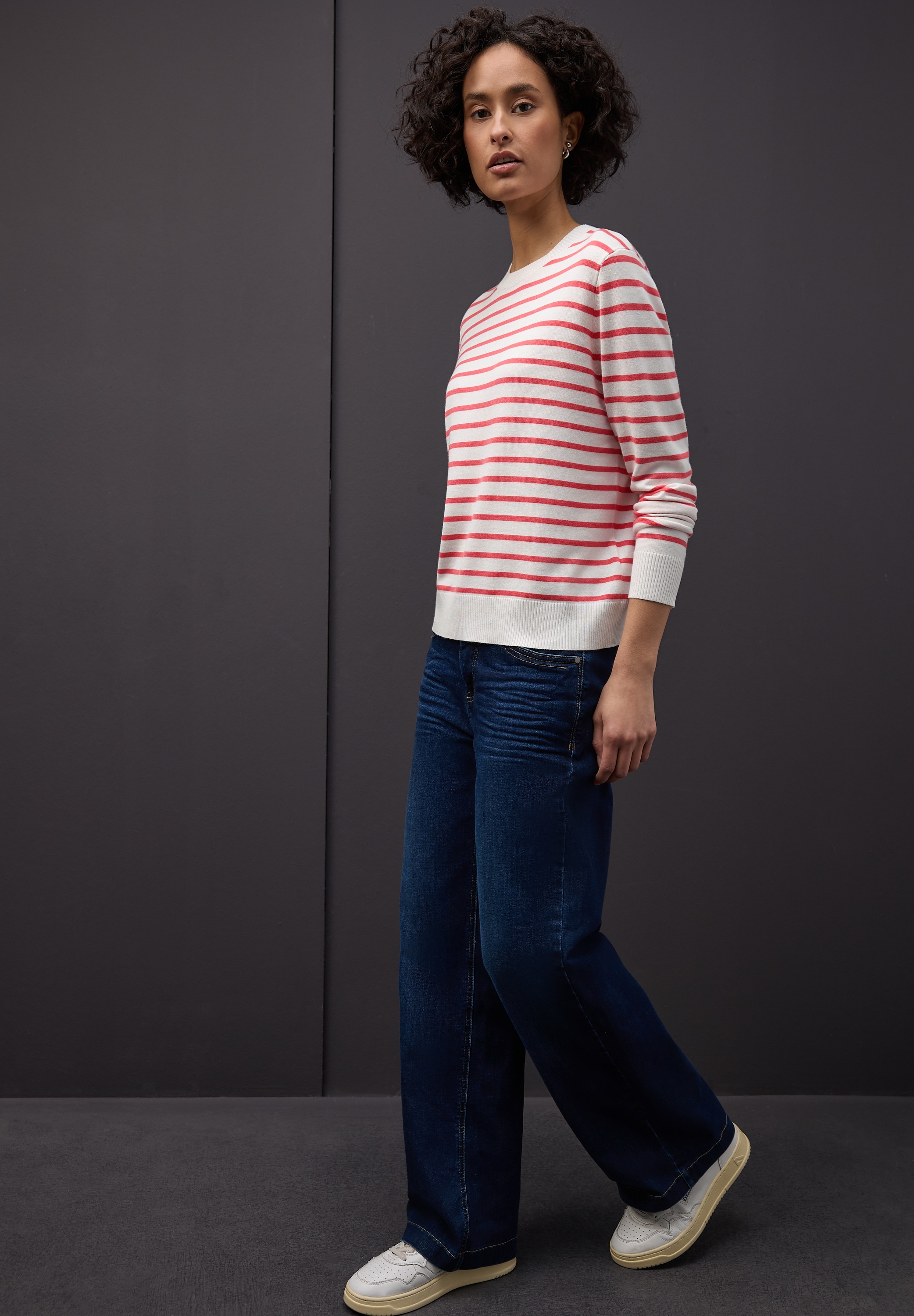 STREET ONE Strickpullover im Streifen-Design