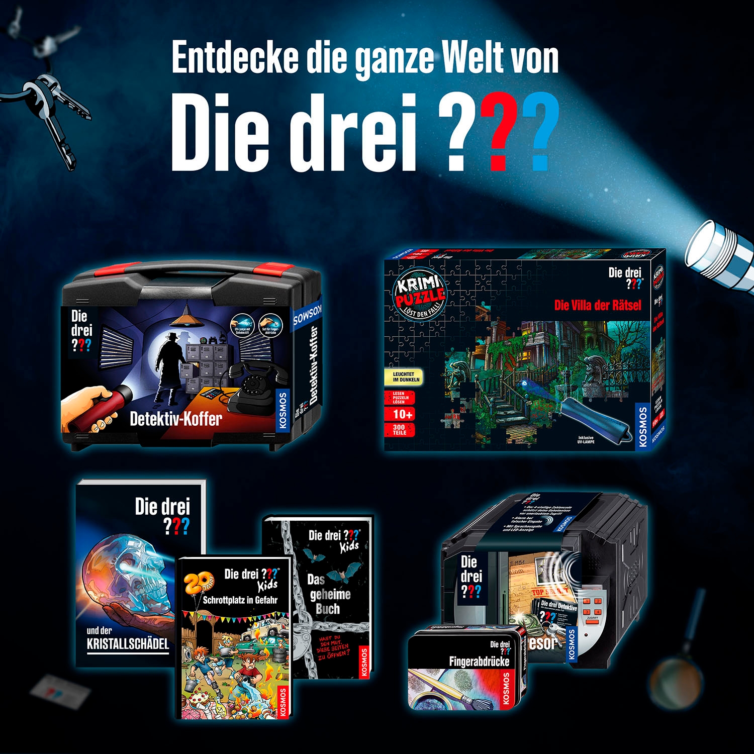 Kosmos Experimentierkasten »Die drei ??? Detektiv-Uhr«