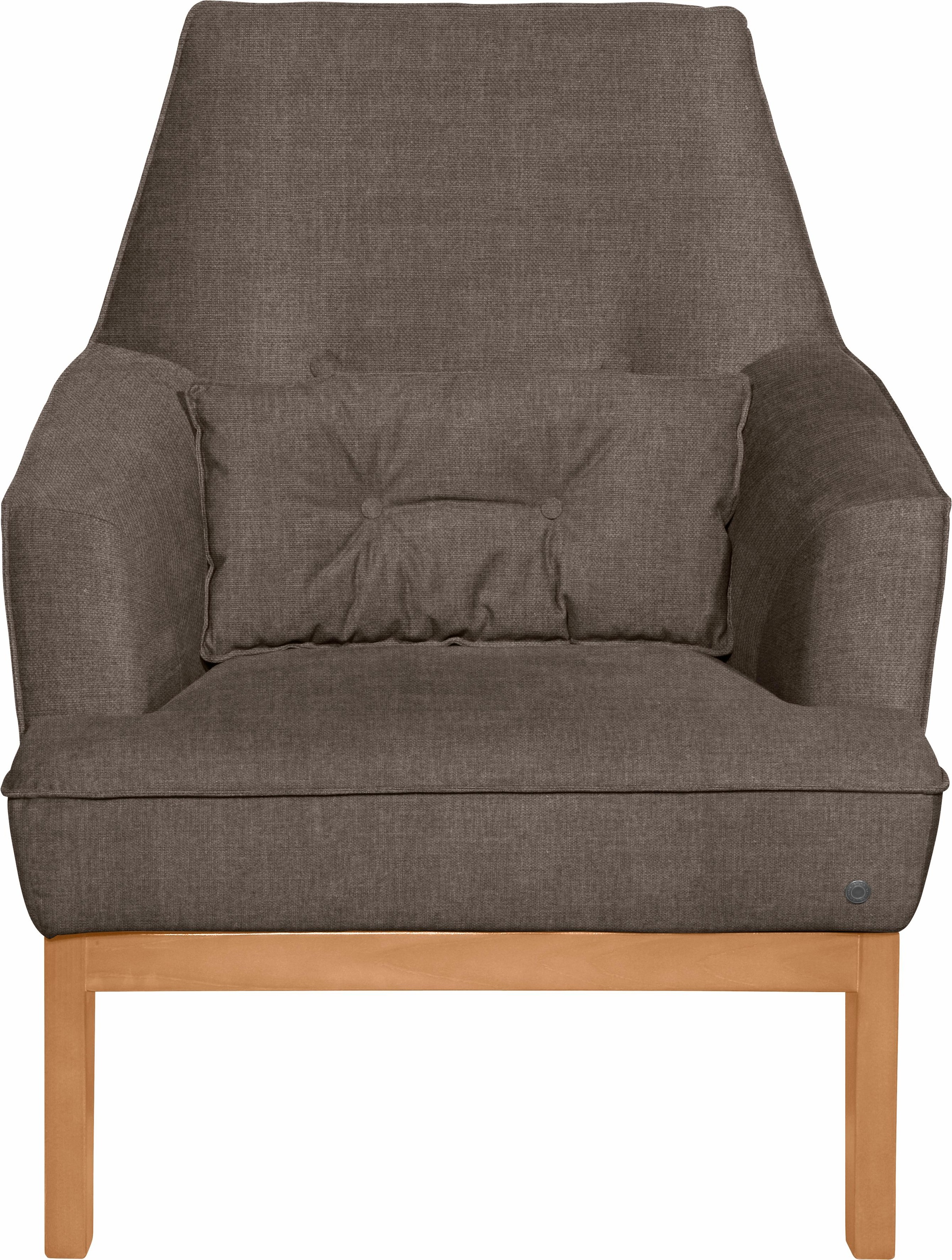 TOM TAILOR HOME Sessel »COZY«, im Retrolook, mit Kedernaht und Knöpfung,  Füße Buche natur bequem bestellen | Loungesessel