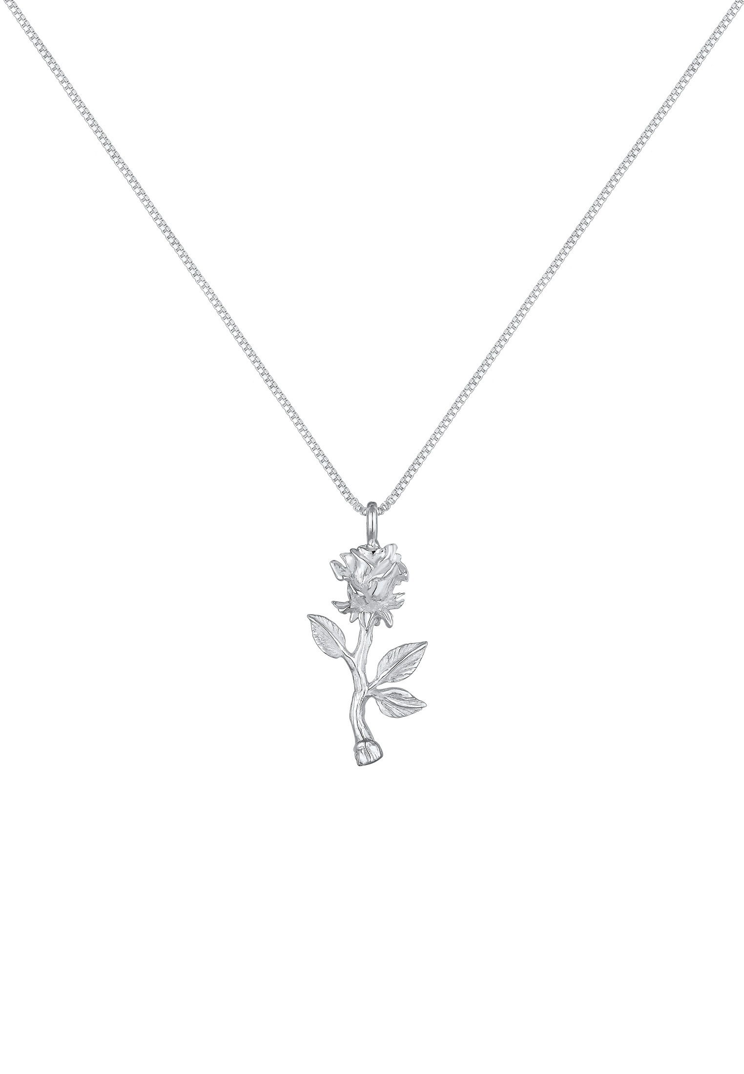Elli Kette mit Anhänger »Halskette Vintage Anhänger Rose 925 Sterling Silber«