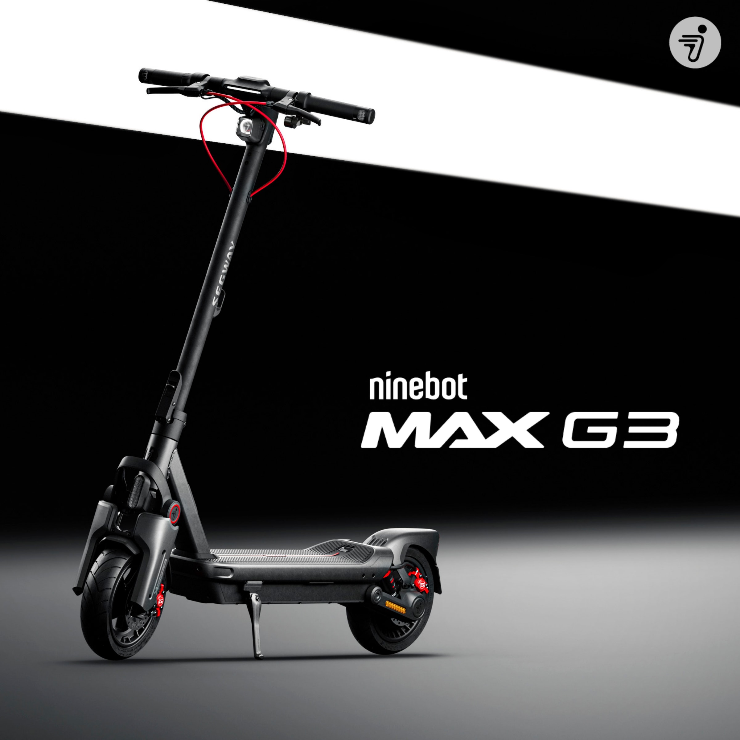 ninebot by Segway E-Scooter »MAX G3 D«, mit Straßenzulassung, 80 km Eco Modus Reichweite, Ladezeit 3,5h