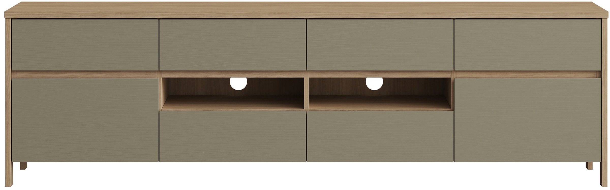 Home affaire TV-Schrank »Stranda, moderner TV-Unterschrank, Kommode im Scandi-Style, Lowboard« Rahmenoptik, ausreichend Stauraum, vielseitig einsetzbar, 193 cm breit