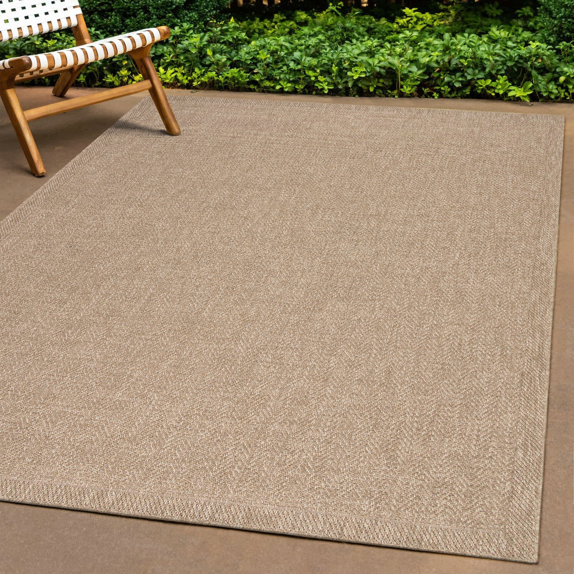 the carpet Teppich "Kansas" rechteckig 1 mm Höhe moderner robuster In und Outdoor Teppich Jute Look