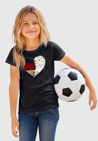 KIDSWORLD T-Shirt »Fußballshirt«, mit Wendepailletten kaufen
